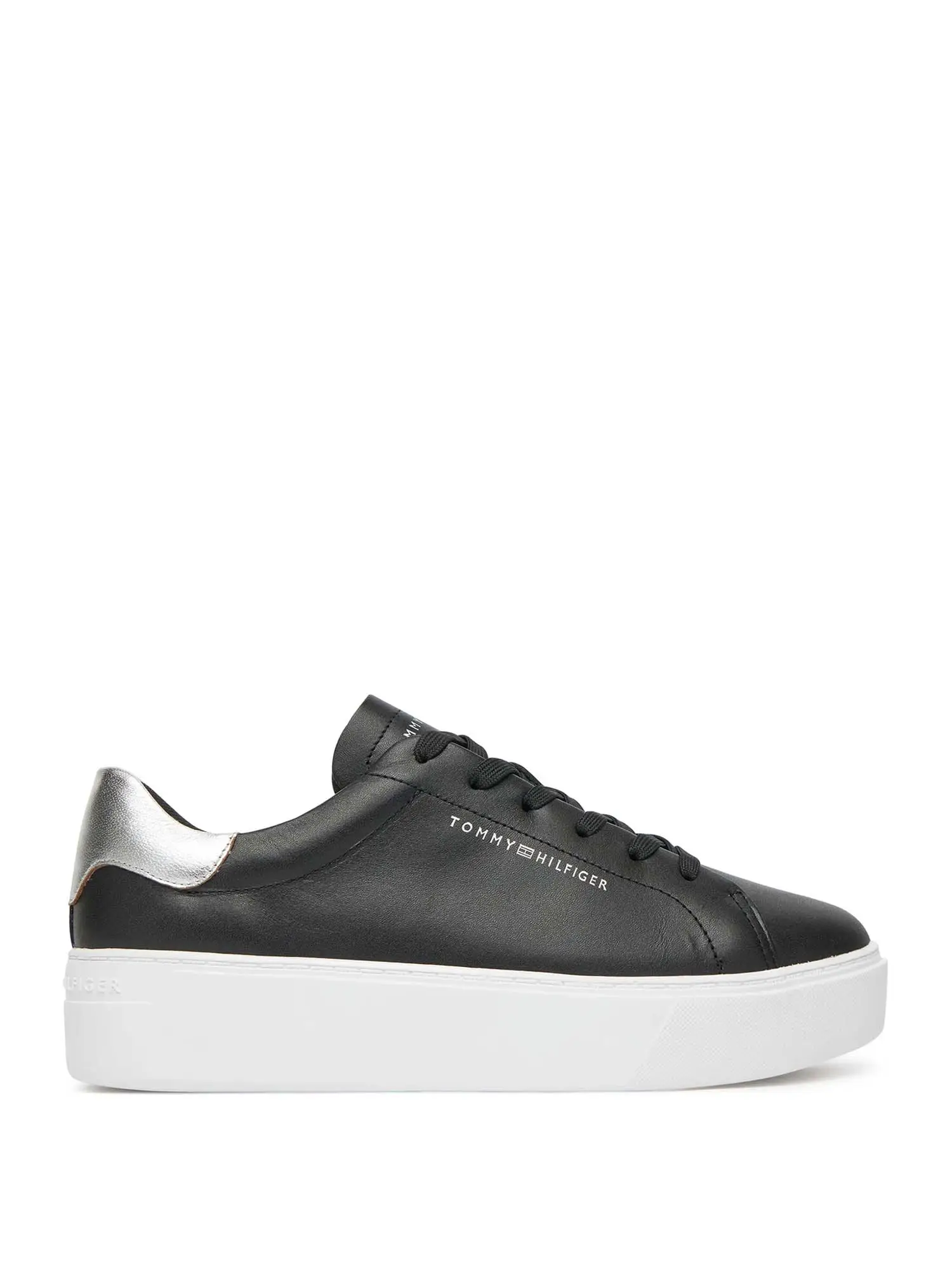 SNEAKERS DONNA - TOMMY HILFIGER - FW0FW08756 - NERO/ARGENTO, 36