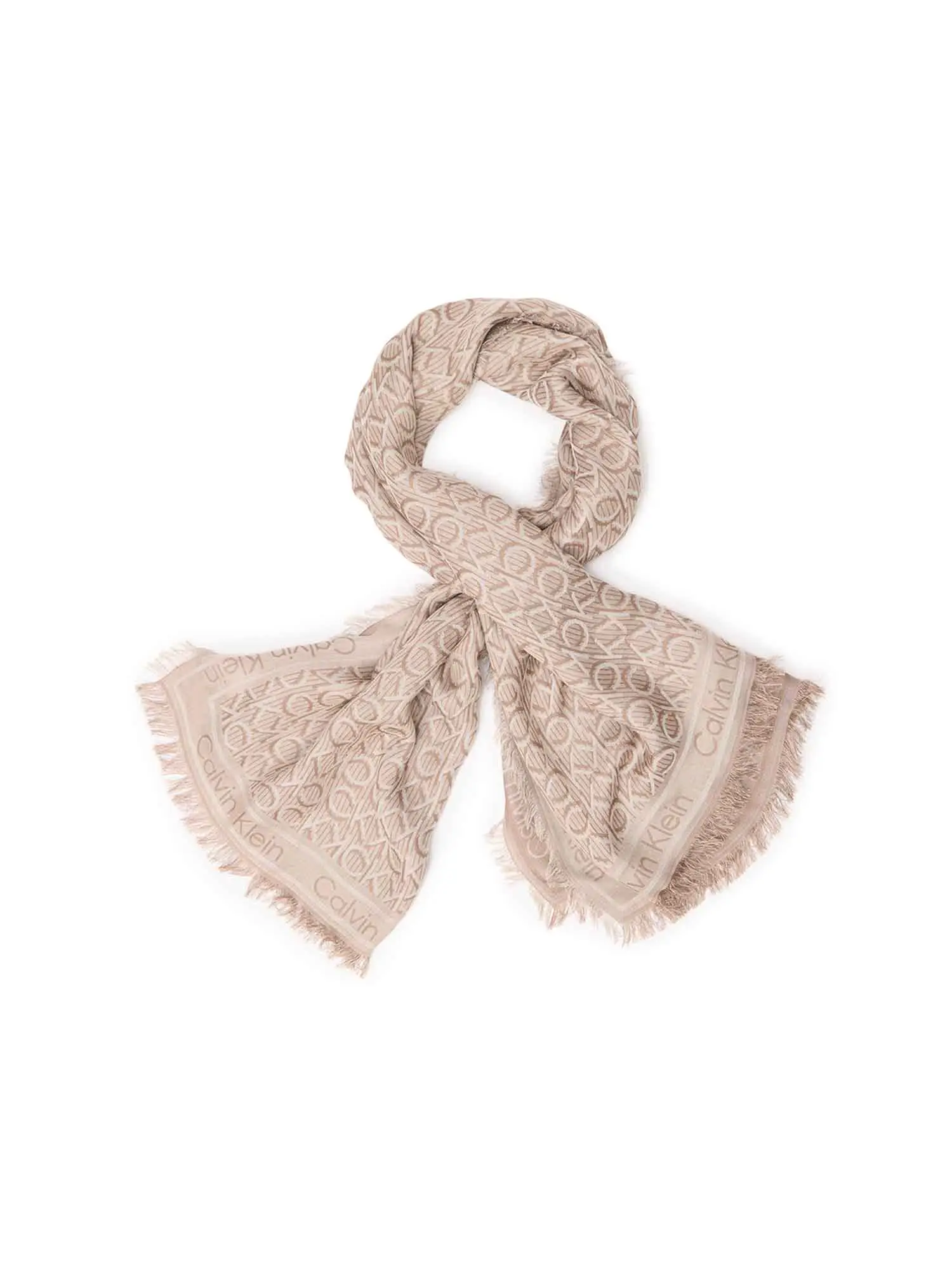 SCIARPA DONNA - CALVIN KLEIN - LV04F8054G - BIANCO SPORCO, UNICA