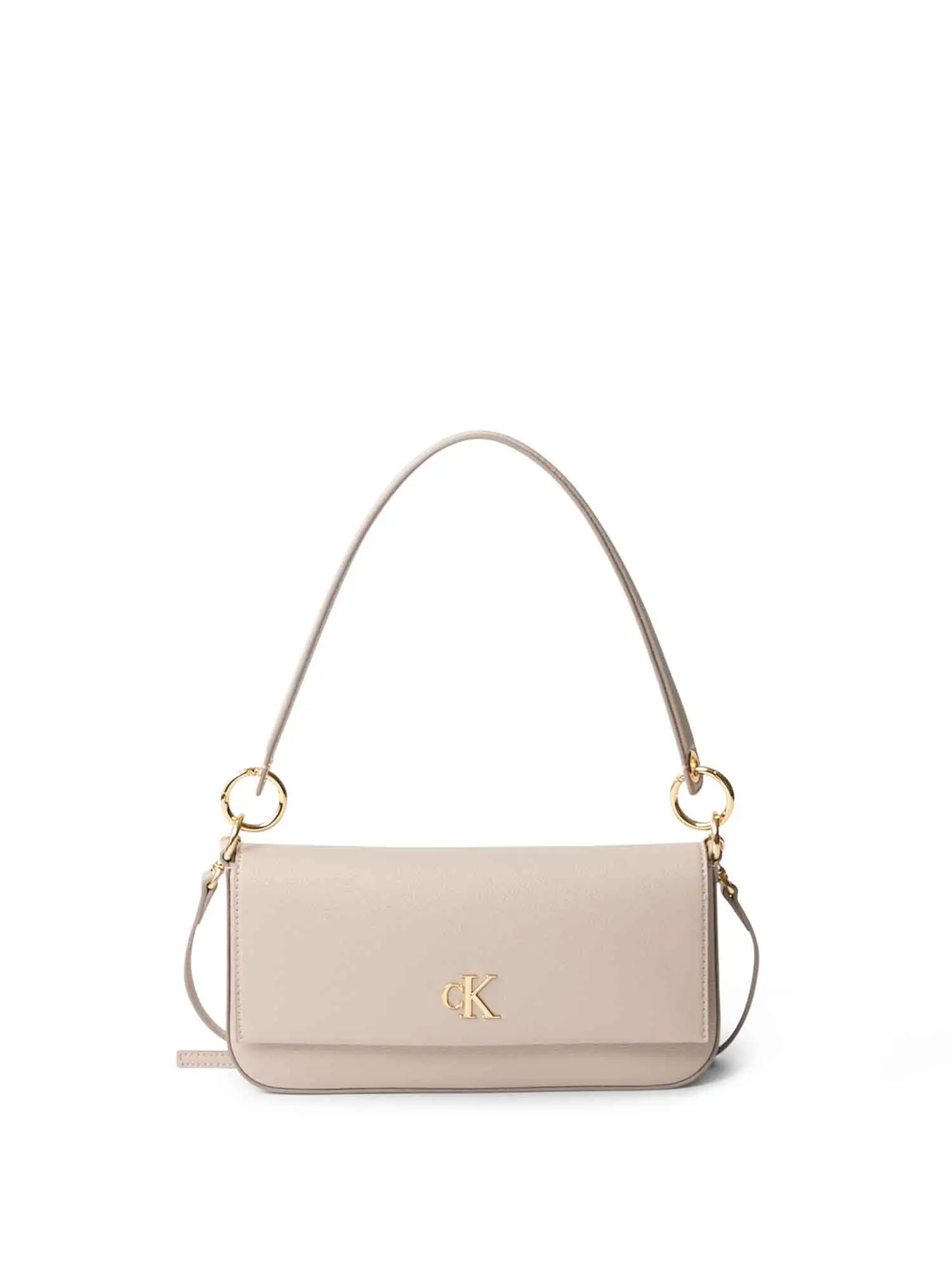 BORSA A SPALLA DONNA - CALVIN KLEIN - LV04K3161G - BIANCO SPORCO, UNICA