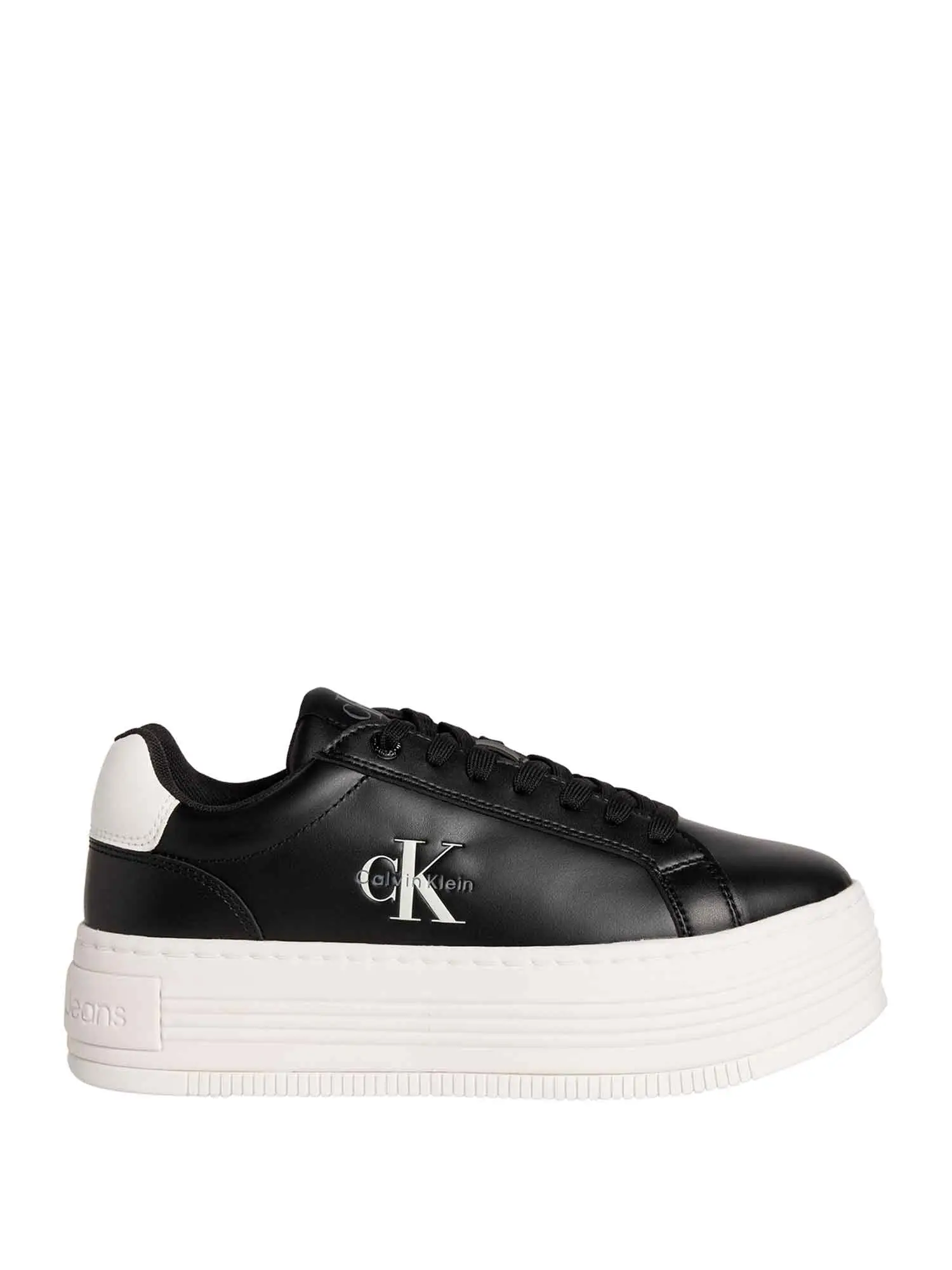 SNEAKERS DONNA - CALVIN KLEIN - YW0YW01878 - NERO/BIANCO, 37