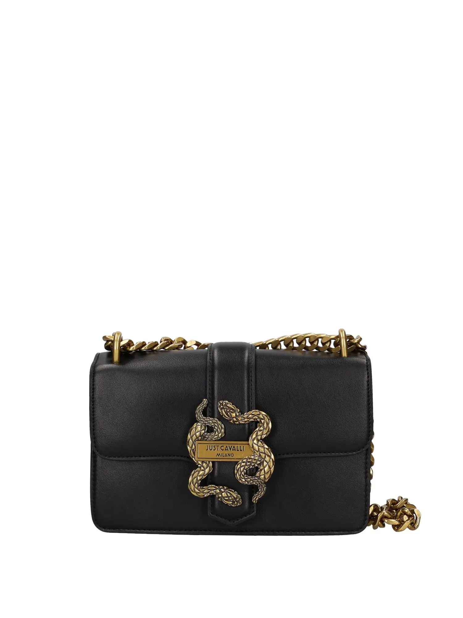 BORSA A SPALLA DONNA - JUST CAVALLI - 79RA4BAF - NERO, UNICA