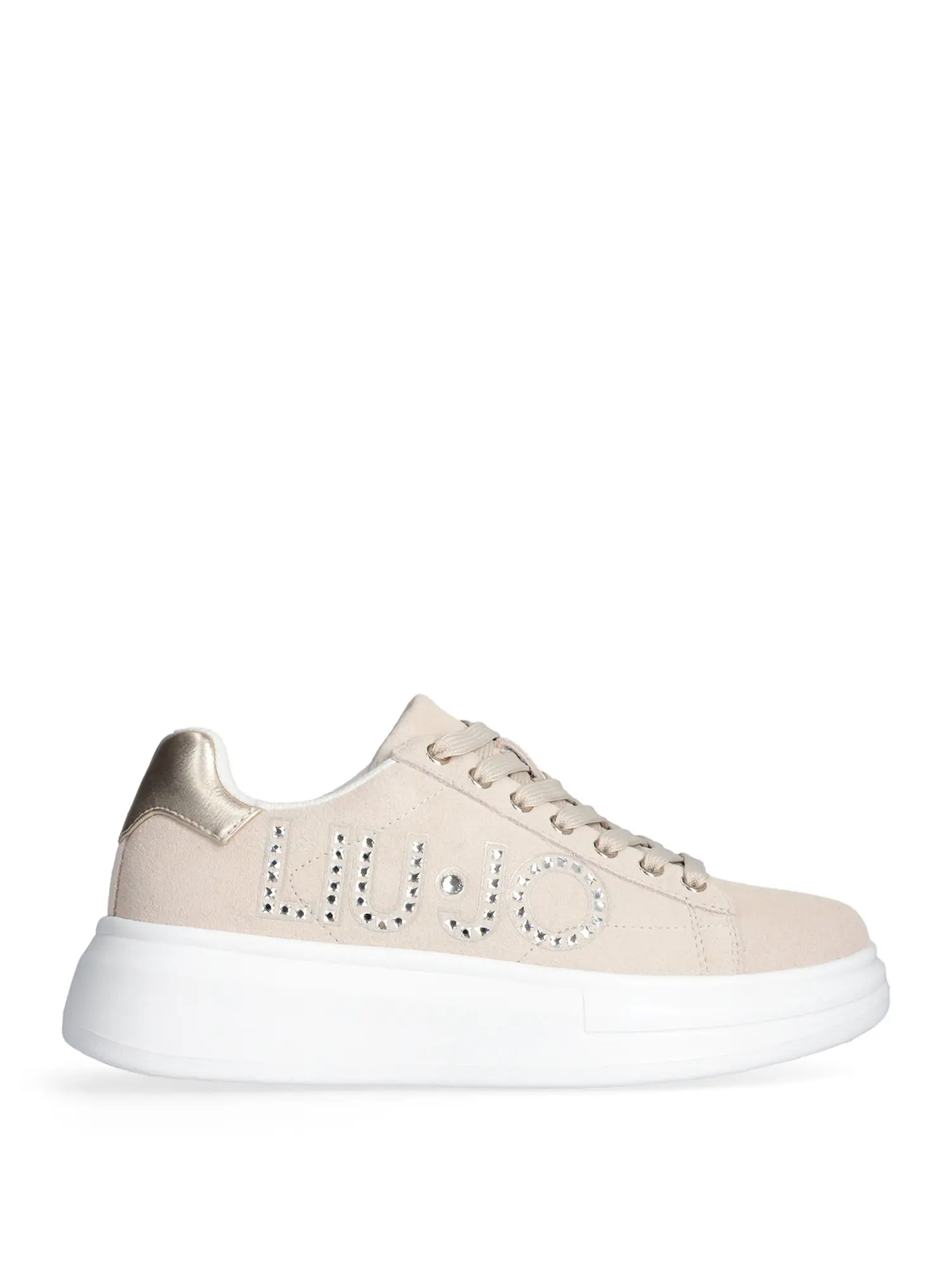 SNEAKERS DONNA - LIU-JO - BF5059PX002 - BEIGE/ORO, 38