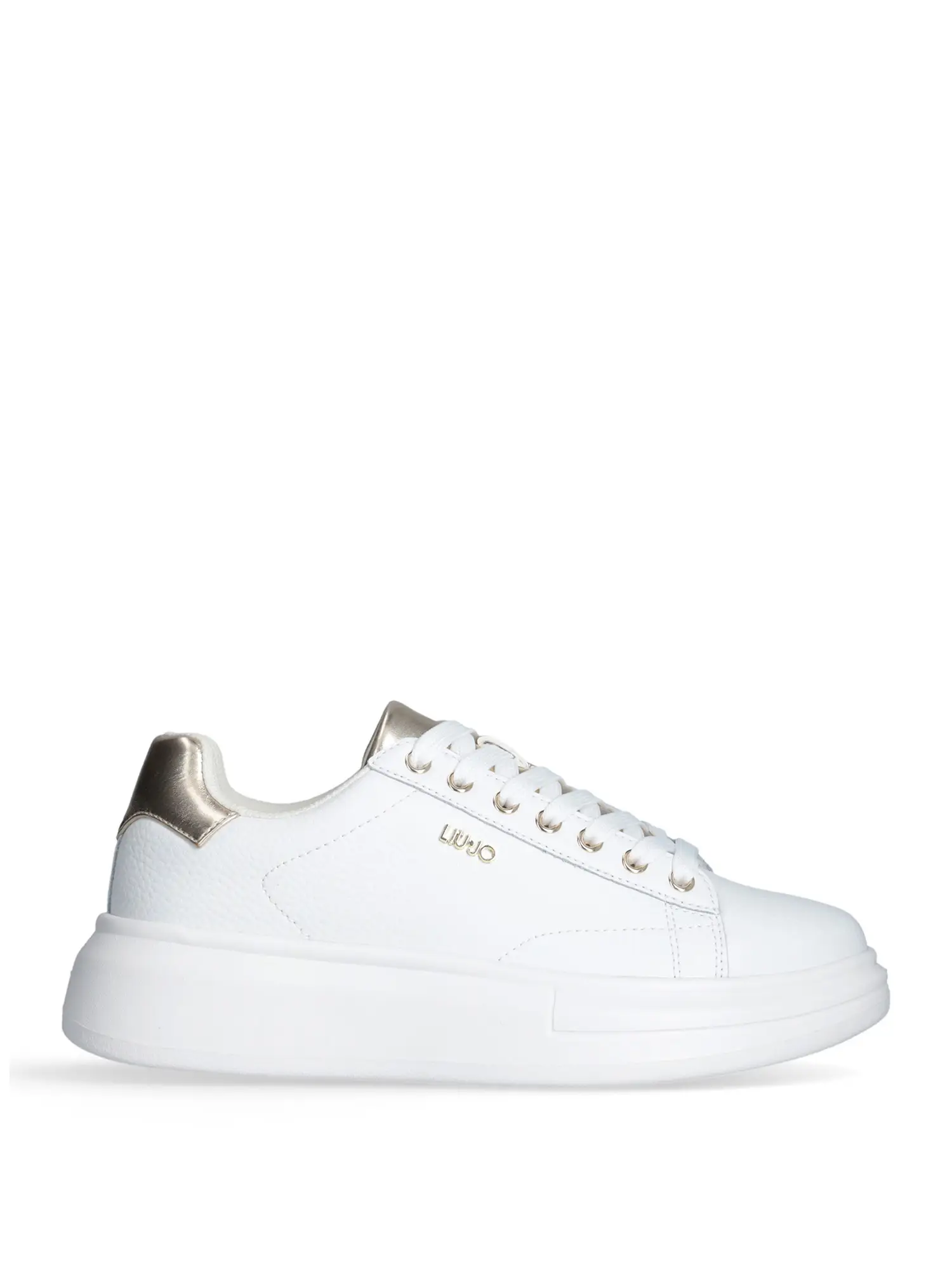 SNEAKERS DONNA - LIU-JO - BF5059PX748 - BIANCO/ORO, 35