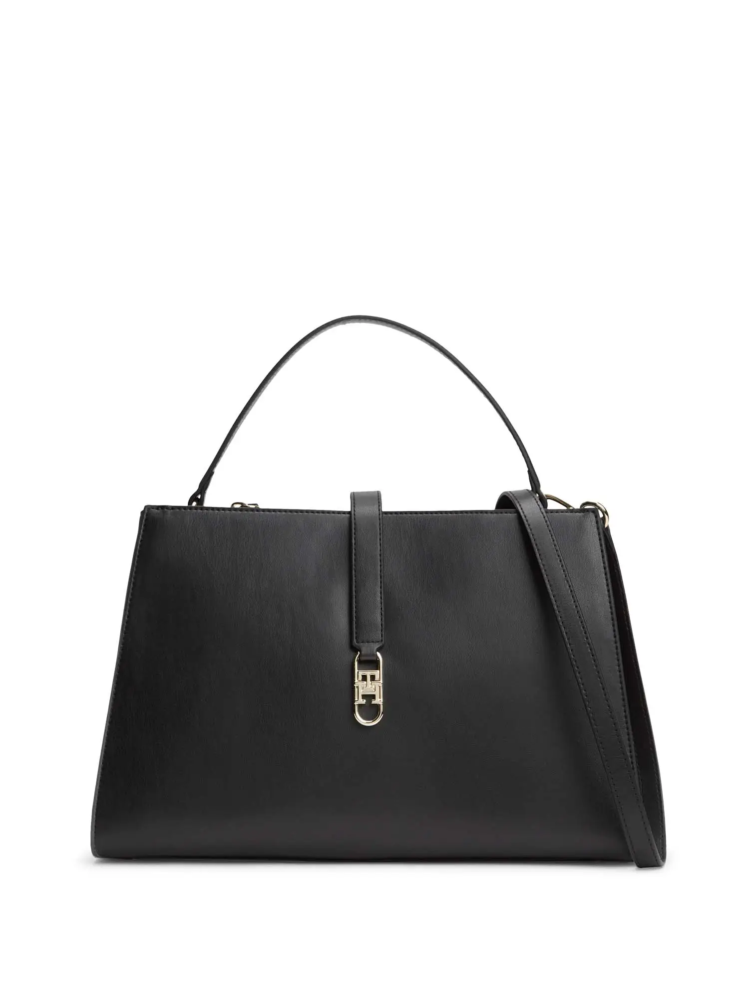 BORSA A SPALLA DONNA - TOMMY HILFIGER - AW0AW17724 - NERO, UNICA
