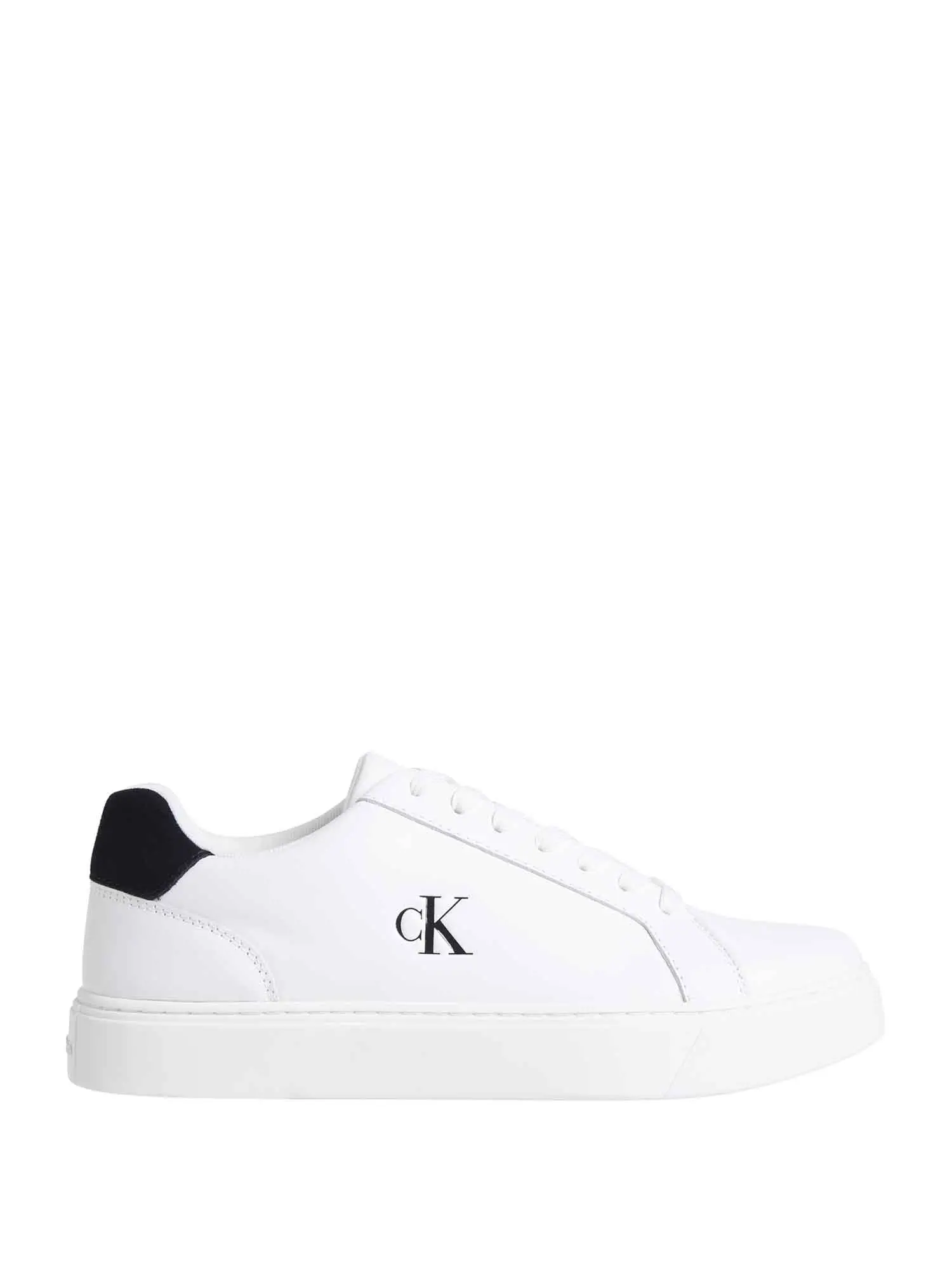SNEAKERS UOMO - CALVIN KLEIN - YM0YM01435 - BIANCO/NERO, 45