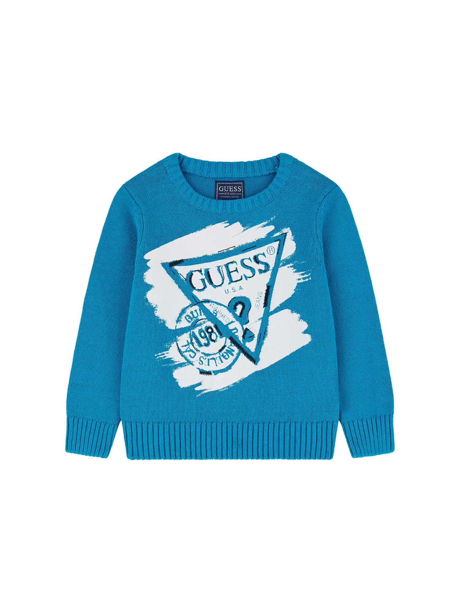 FELPA BAMBINO - GUESS KIDS - N5BR11 Z3OK1 - CELESTE, 7A