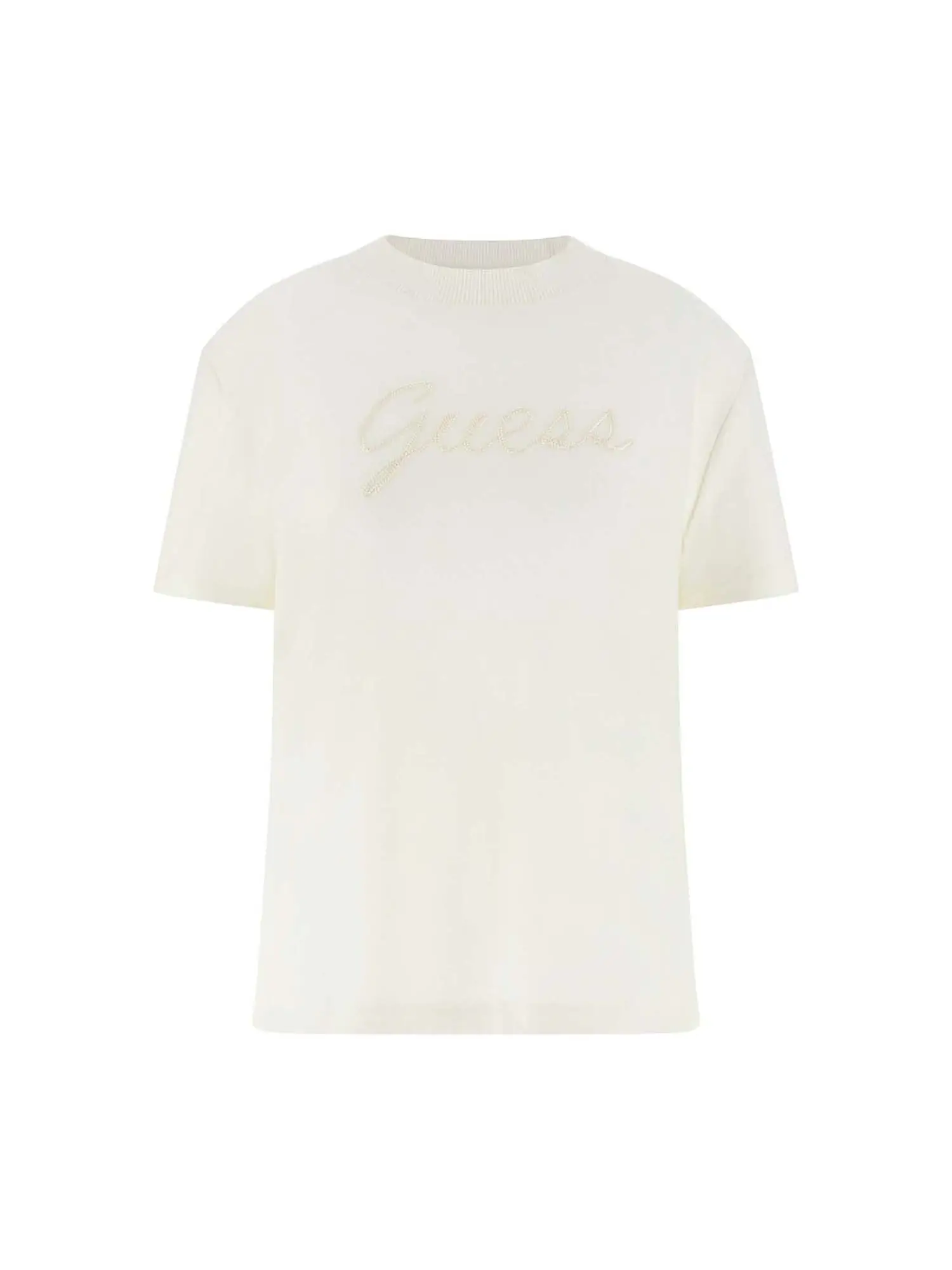 T-SHIRT DONNA - GUESS ATHLEISURE - V5BI04 K1950 - BIANCO, S