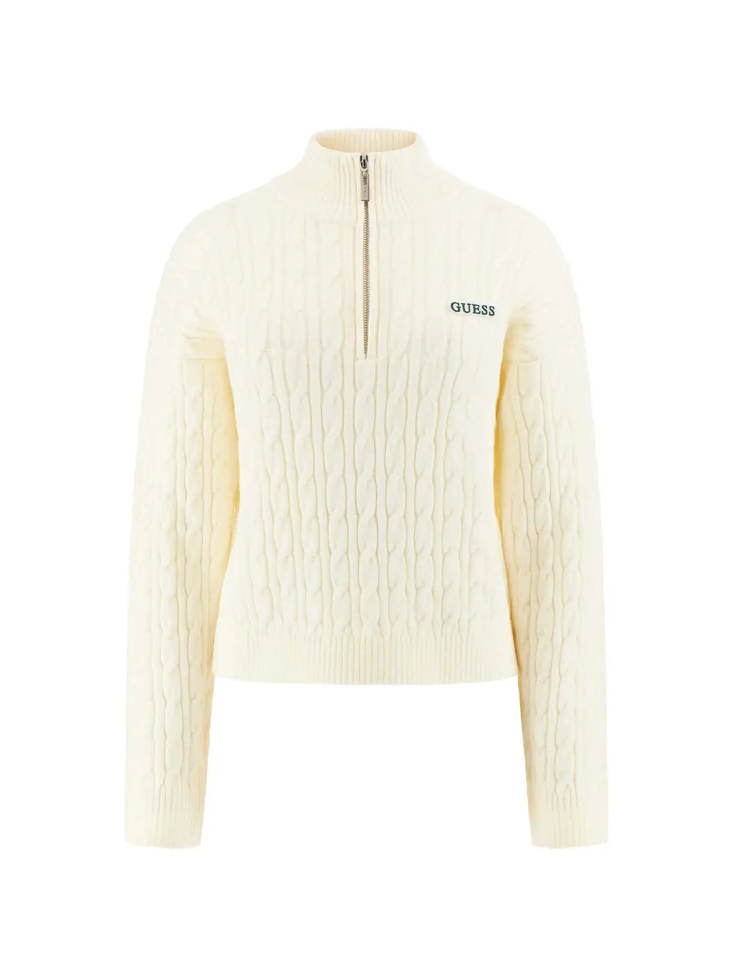 FELPA DONNA - GUESS ATHLEISURE - V5BR02 Z0572 - BIANCO, XS