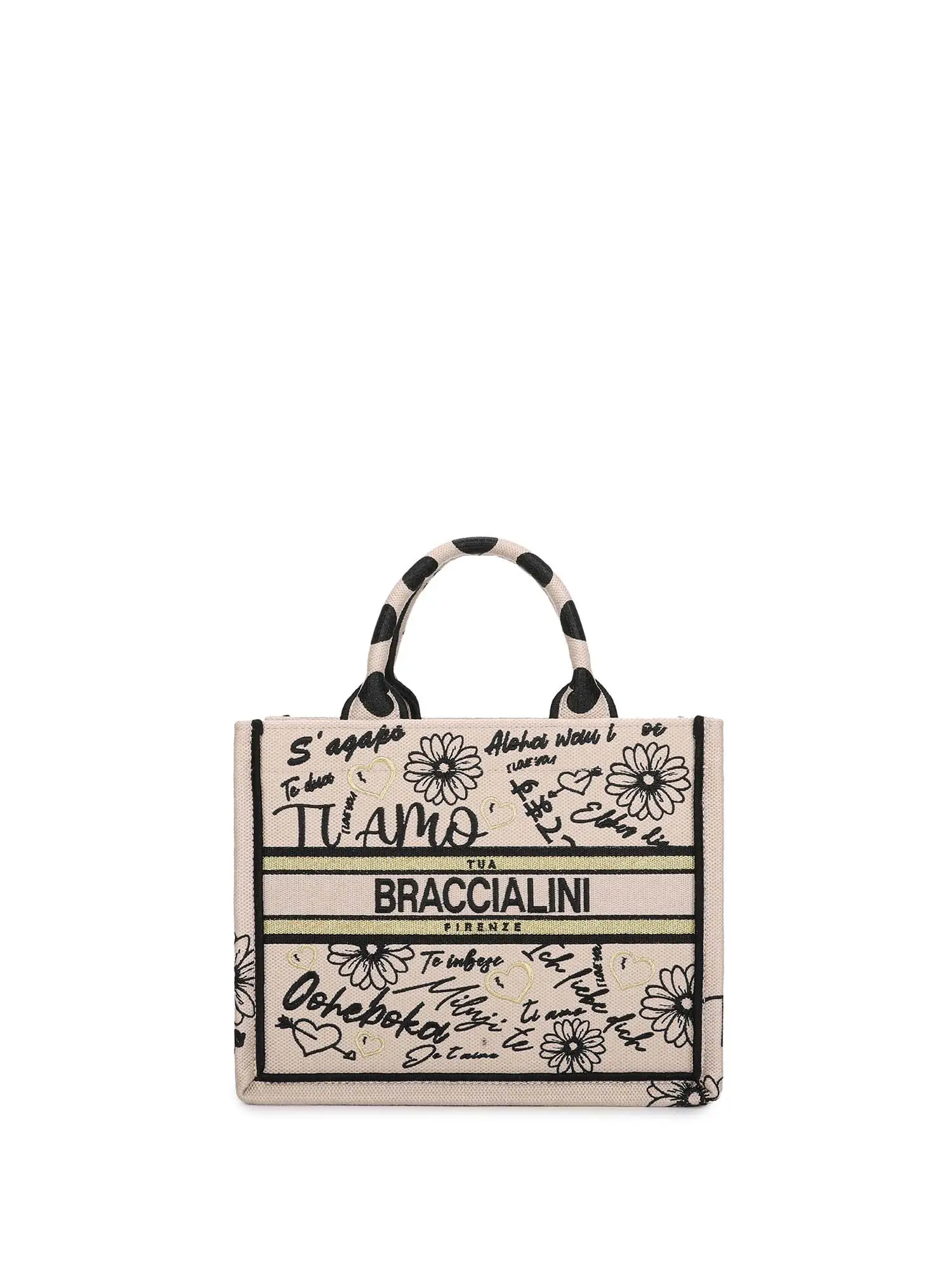 BORSA A MANO DONNA - BRACCIALINI - B18590-TY - BIANCO, UNICA