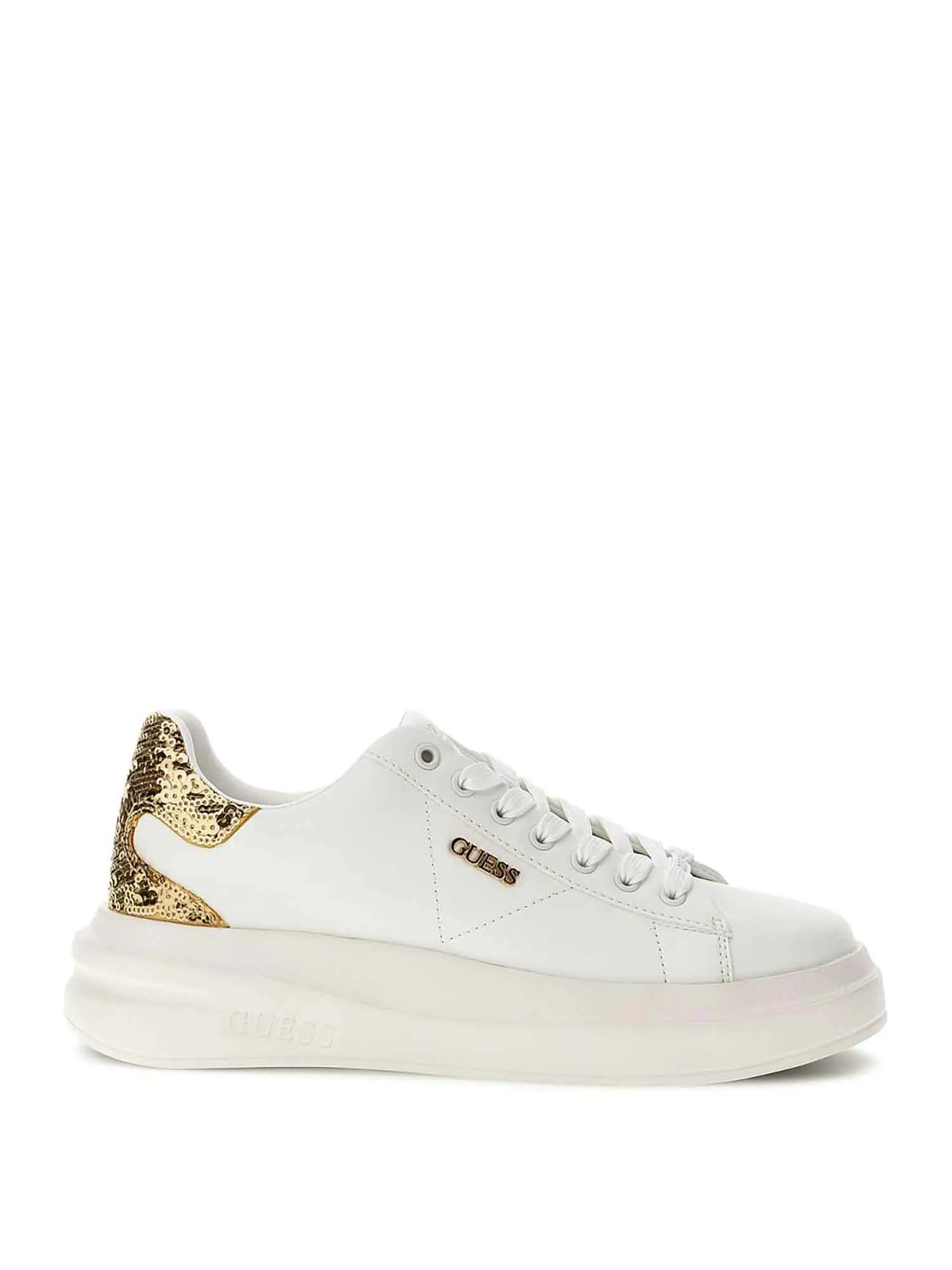 SNEAKERS DONNA - GUESS - FLFE10 ELE12 - BIANCO/ORO, 35