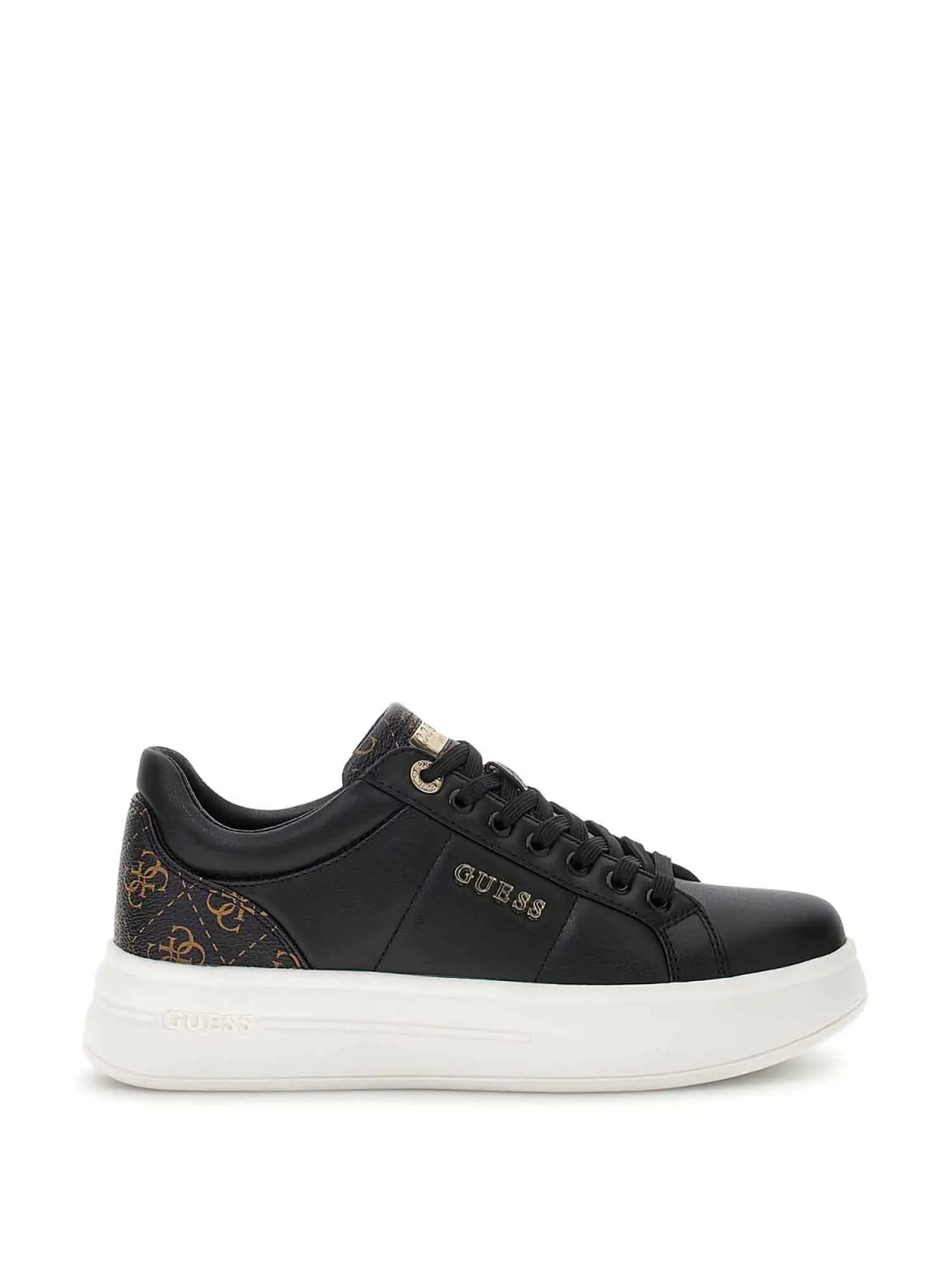 SNEAKERS DONNA - GUESS - FLFWLL PEL12 - NERO/MARRONE, 41