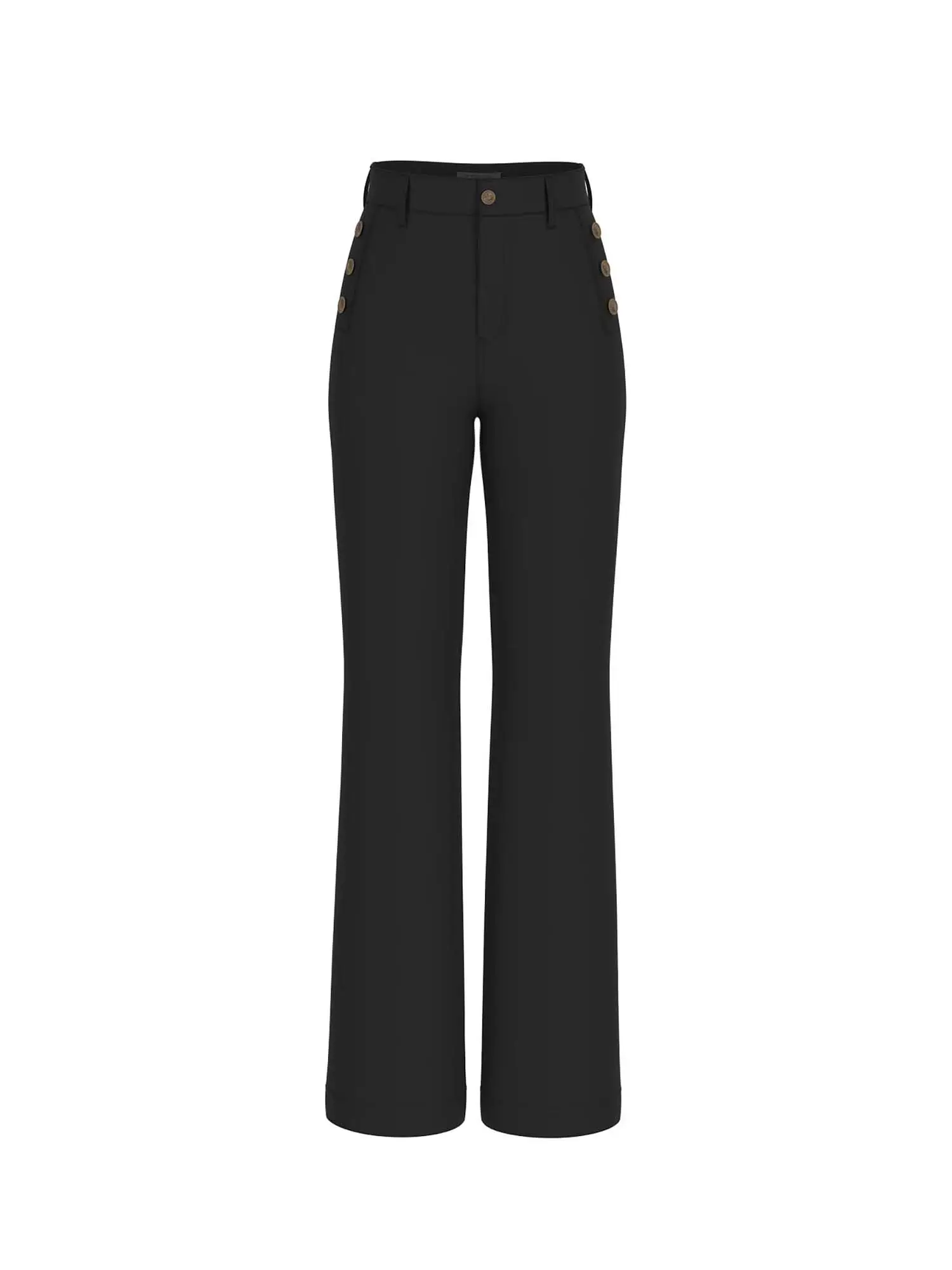 PANTALONE DONNA - GUESS APPAREL - W5BB16 KCMU2 - NERO, M