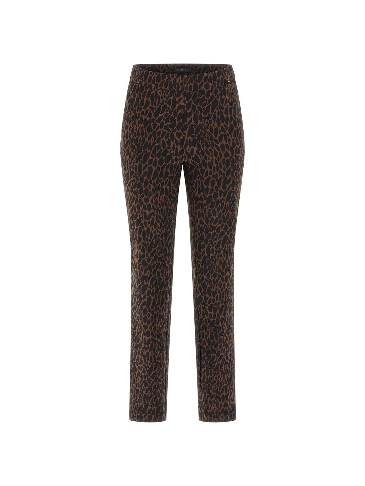 PANTALONE DONNA - GUESS APPAREL - W5BB18 W2362 - LEOPARDO, L