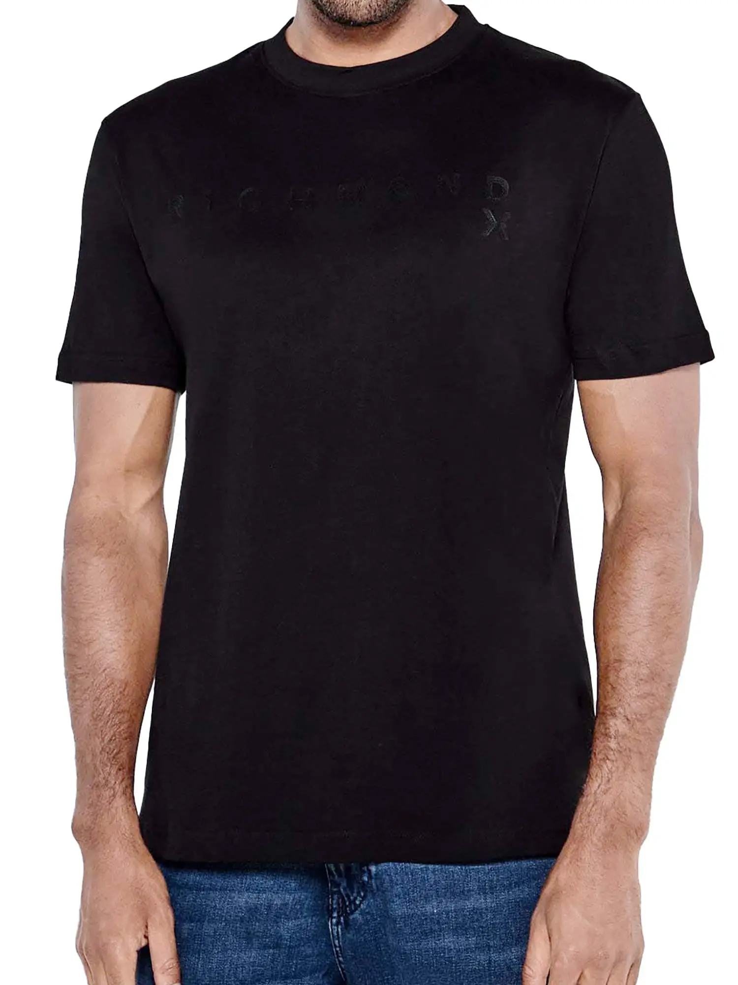 T-SHIRT UOMO - JOHN RICHMOND - UMA25046TS - NERO, L