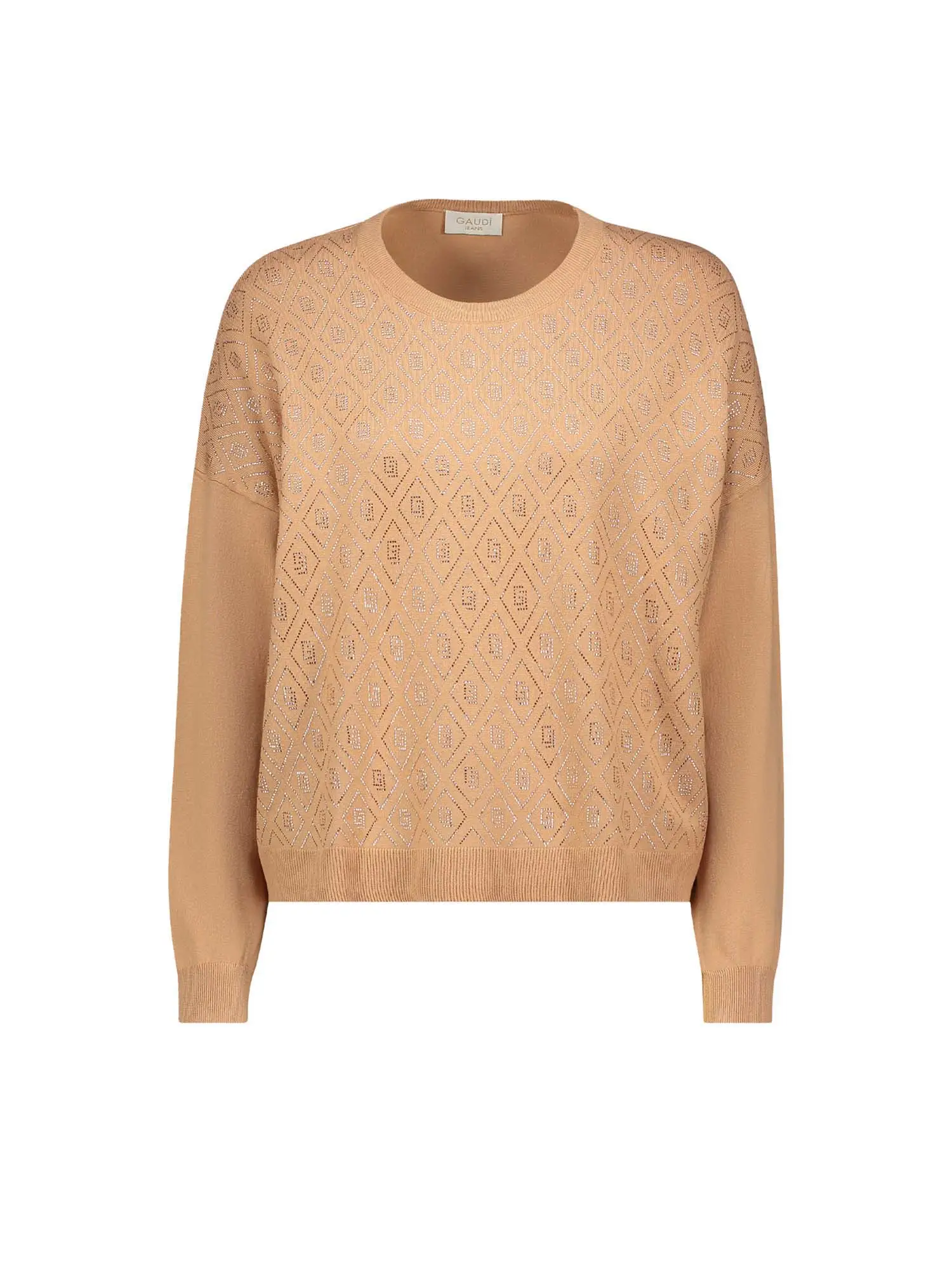 MAGLIA DONNA - GAUDI JEANS - 521BD53003 - CAMEL, S