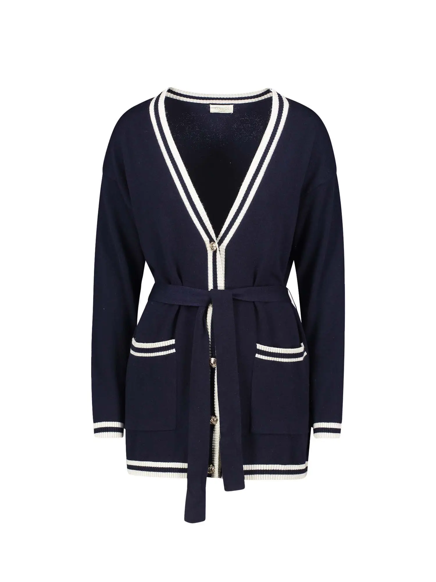 CARDIGAN DONNA - GAUDI JEANS - 521BD53008 - BLU, XL