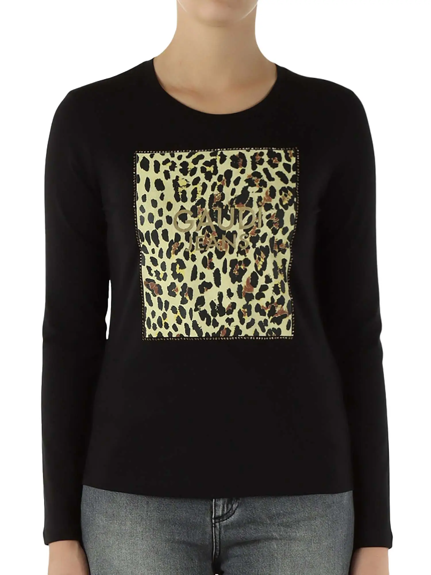T-SHIRT DONNA - GAUDI JEANS - 521BD64020 - NERO, S