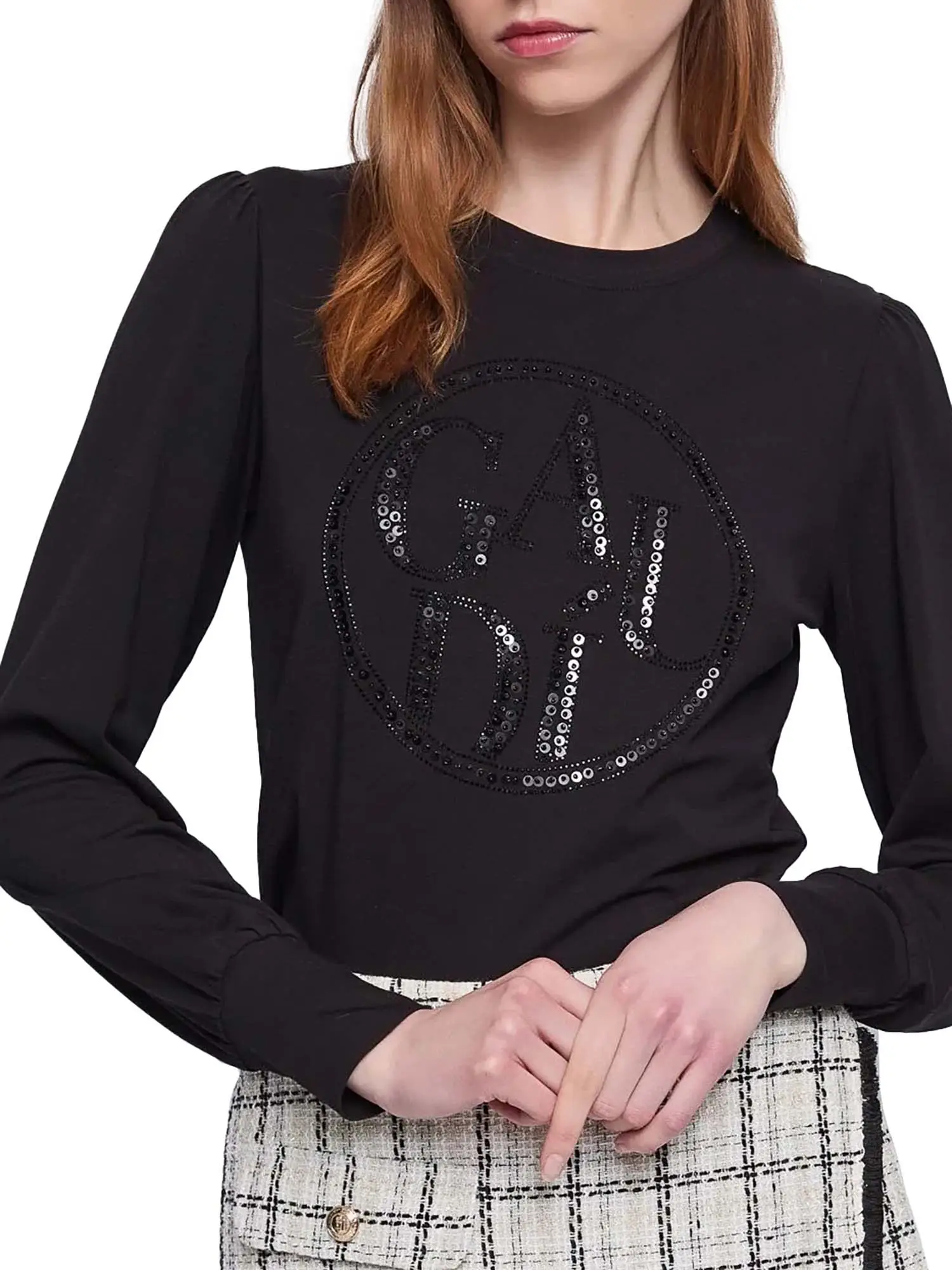 T-SHIRT DONNA - GAUDI JEANS - 521BD64027 - NERO, L