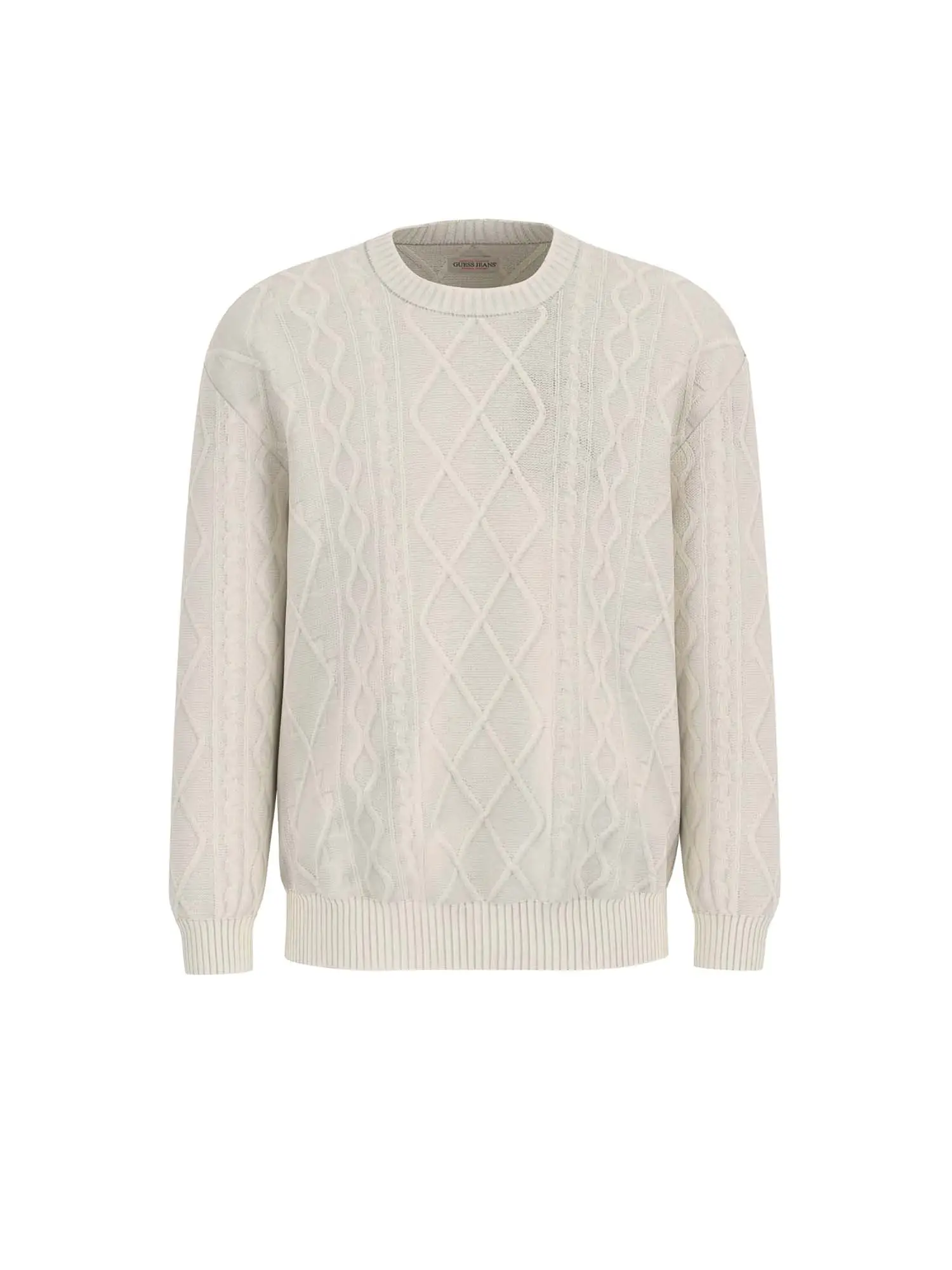 FELPA UOMO - GUESS JEANS - M5BR04 Z0561 - BIANCO, M