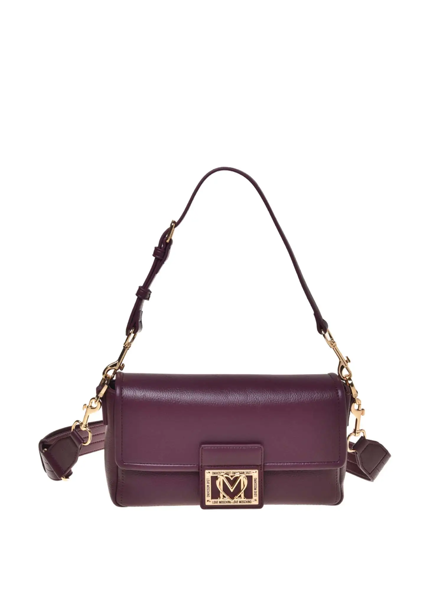 BORSA A SPALLA DONNA - LOVE MOSCHINO - JC4086PP1NLI0 - BORDEAUX, UNICA
