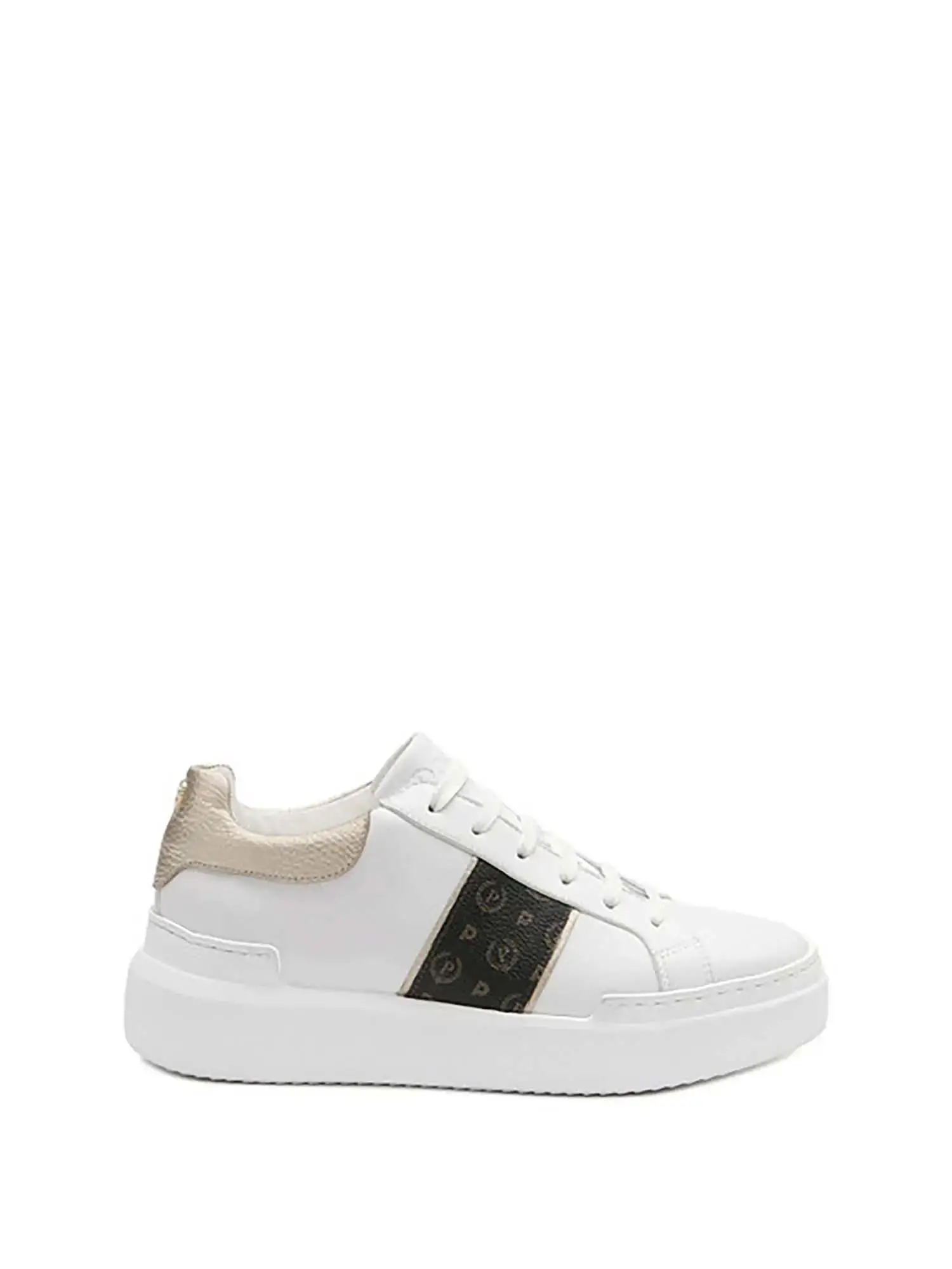 SNEAKERS DONNA - POLLINI - TA15034G07Q1A - NERO/PLATINO, 37