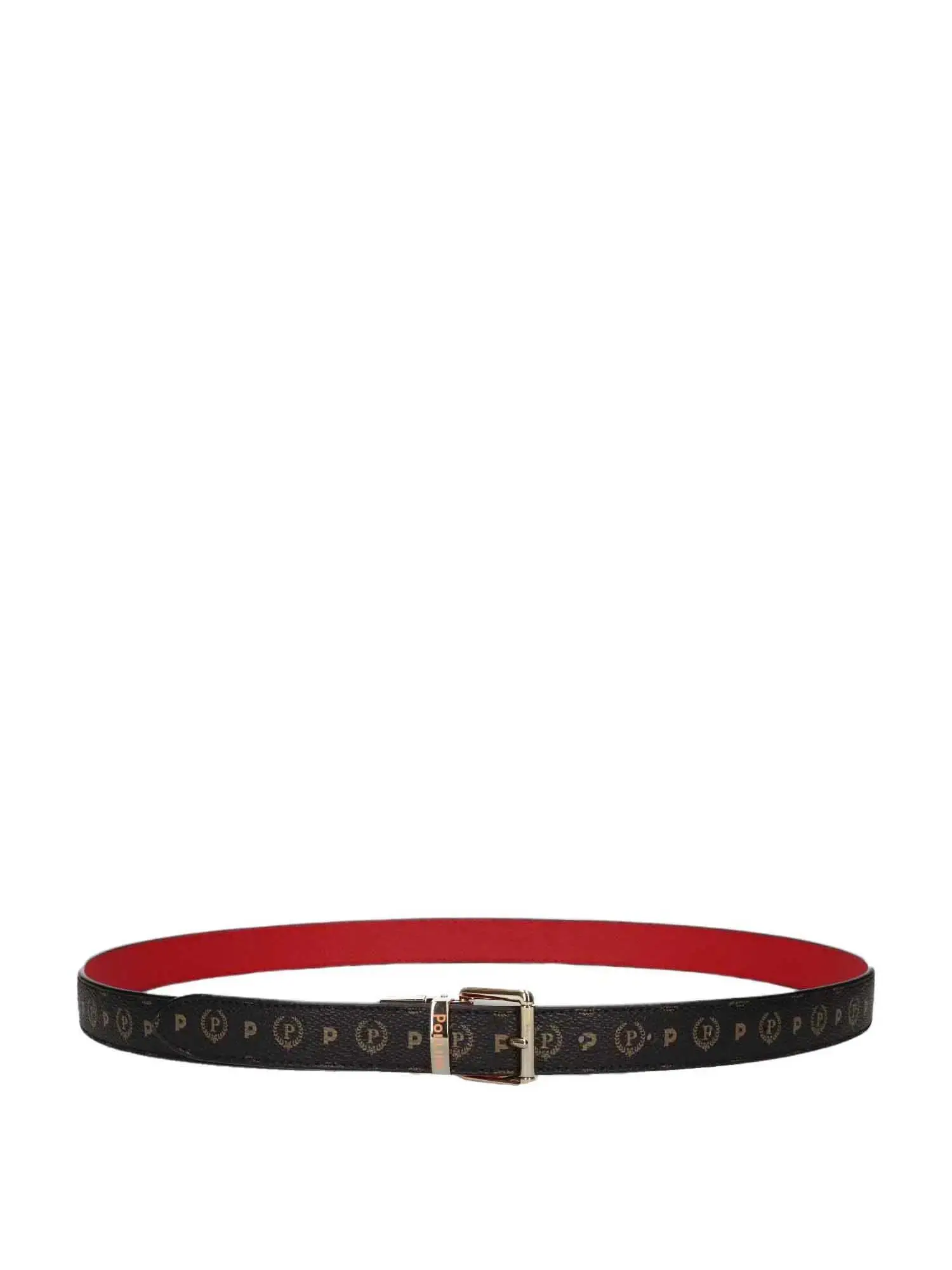 CINTURA DONNA - POLLINI - TE6000PP05Q11 - NERO/ROSSO, UNICA