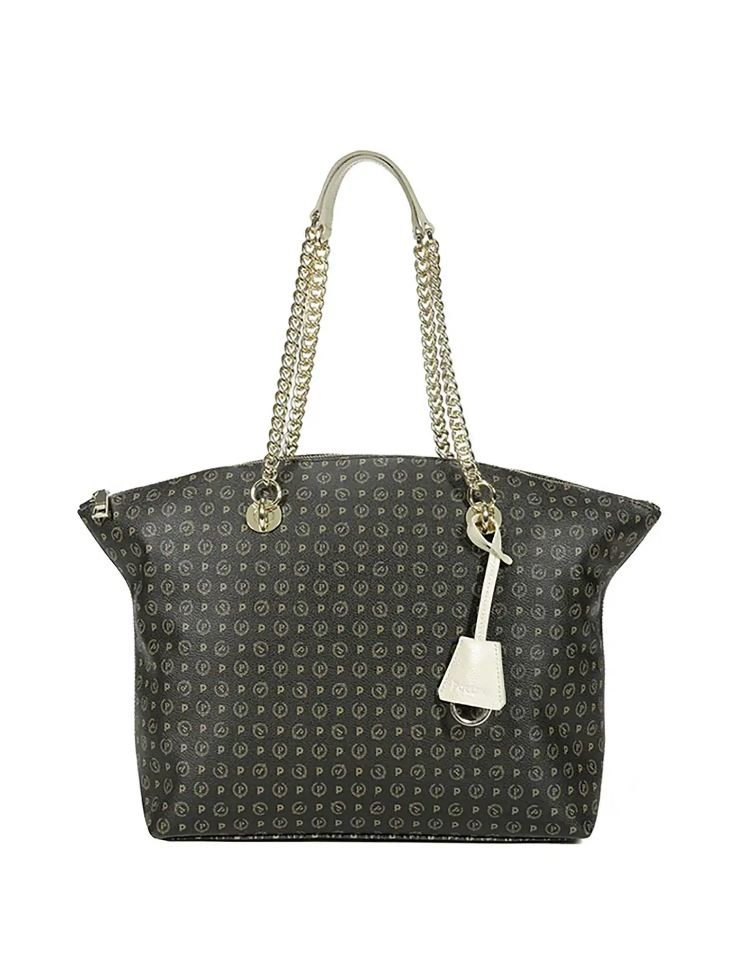 BORSA A SPALLA DONNA - POLLINI - TE8408PP02Q11 - NERO/AVORIO, UNICA