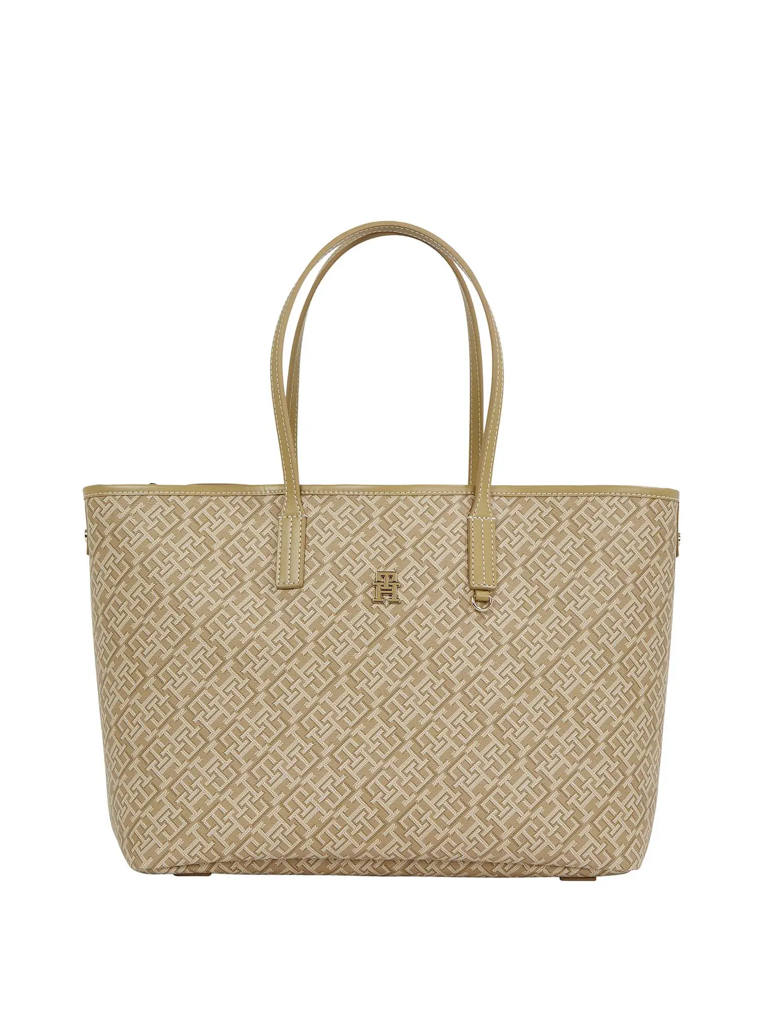 TOTE DONNA - TOMMY HILFIGER - AW0AW17696 - BEIGE, UNICA
