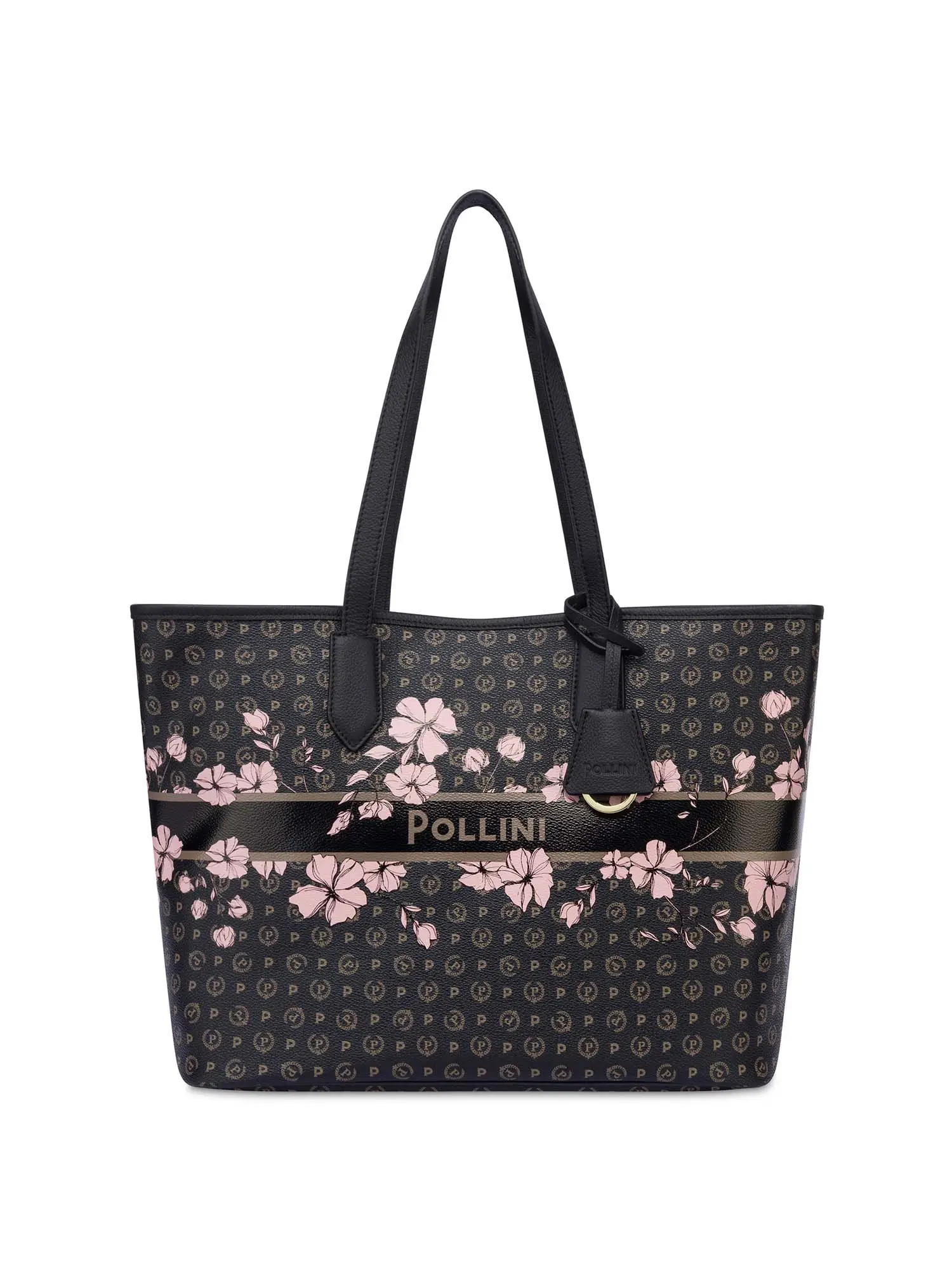 BORSA A SPALLA DONNA - POLLINI - TE8427PP06Q4B - NERO/NERO, UNICA