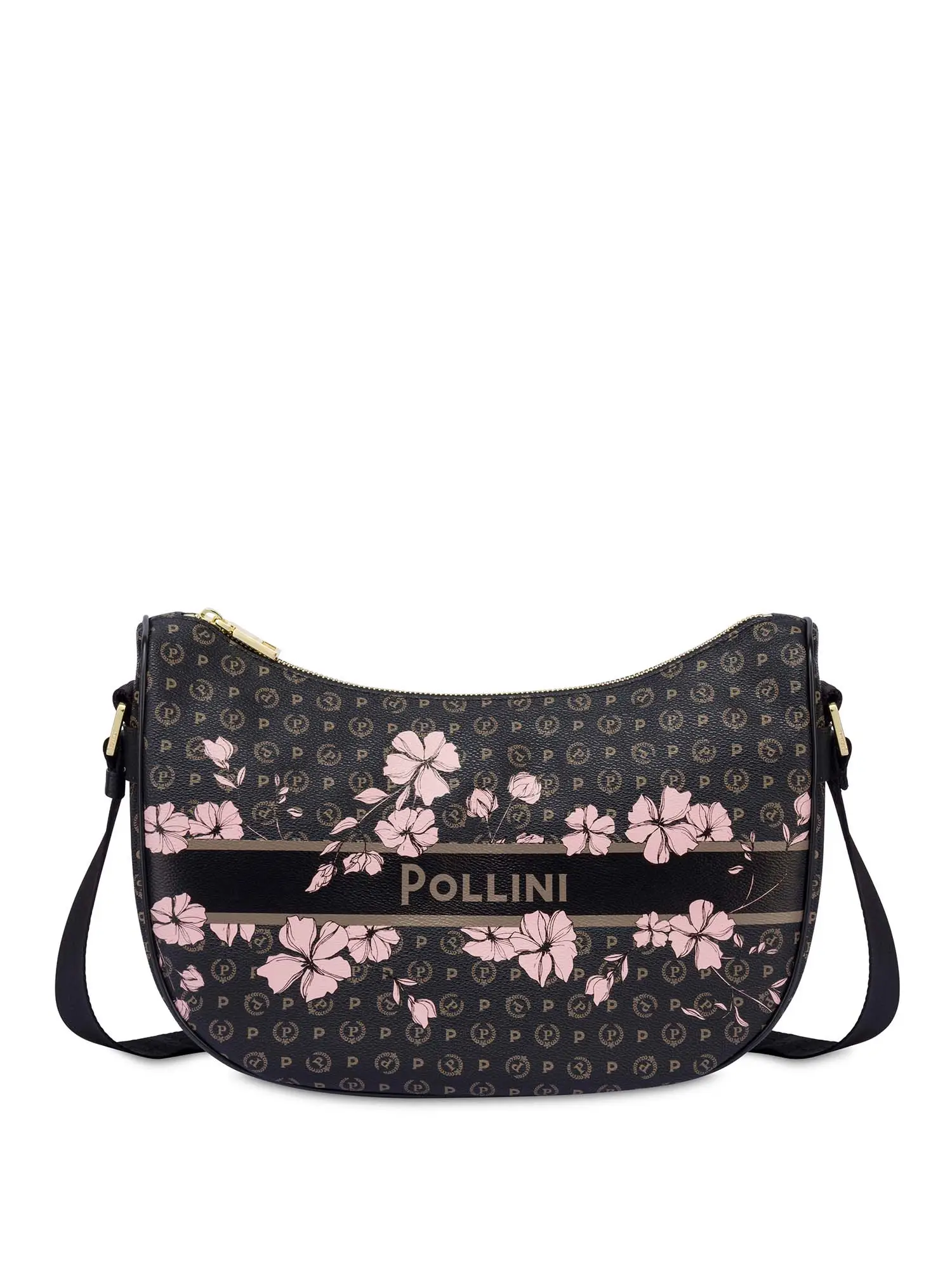 BORSA A SPALLA DONNA - POLLINI - TE8536PP0MQ4B - NERO/NERO, UNICA