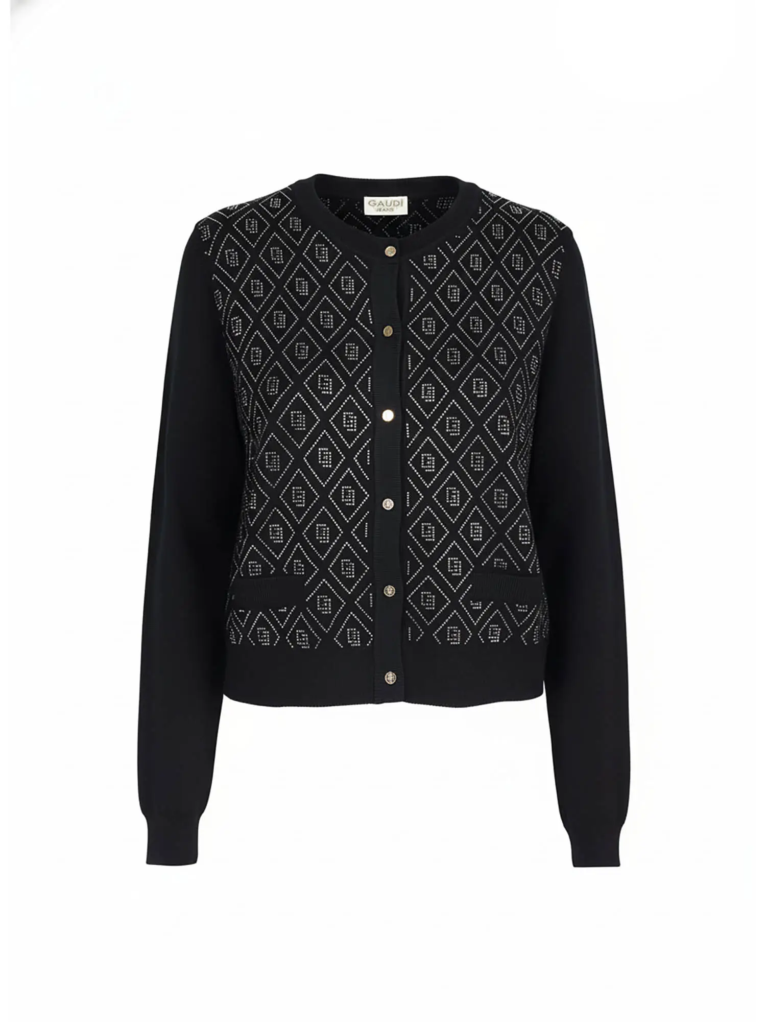 CARDIGAN DONNA - GAUDI JEANS - 521BD53002 - NERO, S
