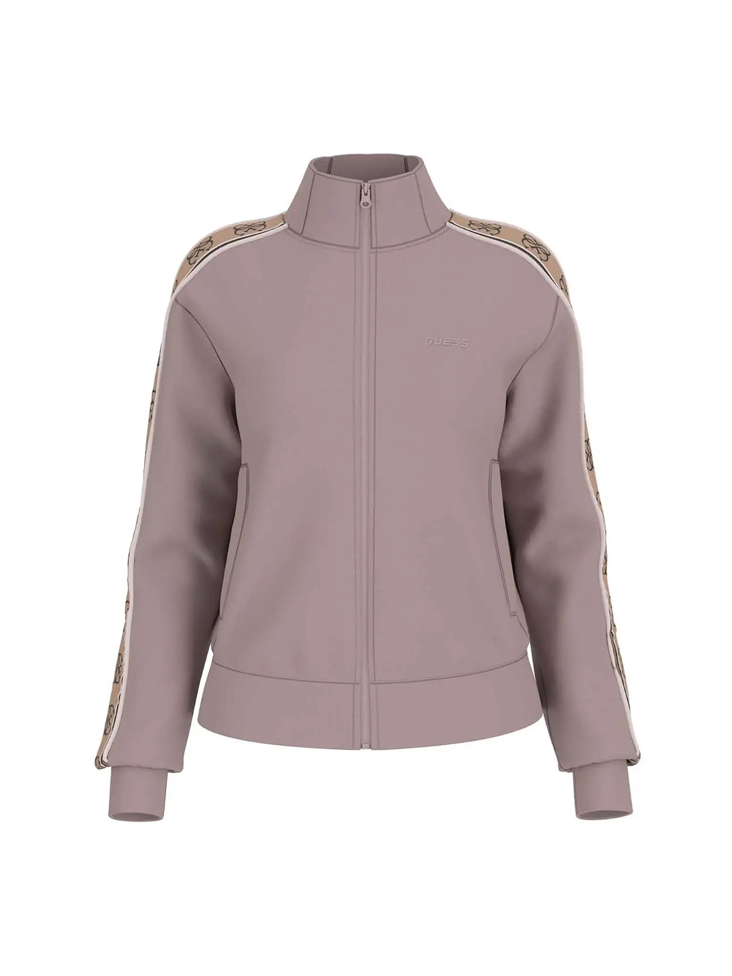 FELPA DONNA - GUESS ATHLEISURE - V2YQ16 KB3P2 - CREMA, S