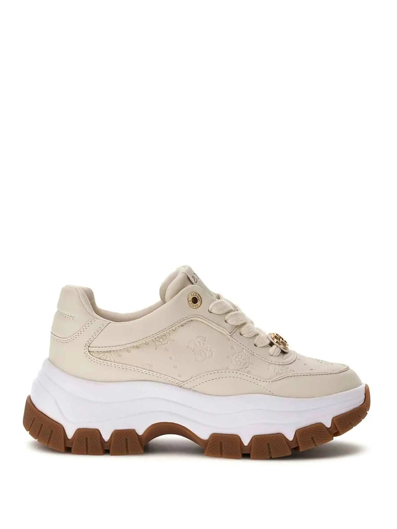 SNEAKERS DONNA - GUESS - FLFBRT PEL12 - CREMA, 41