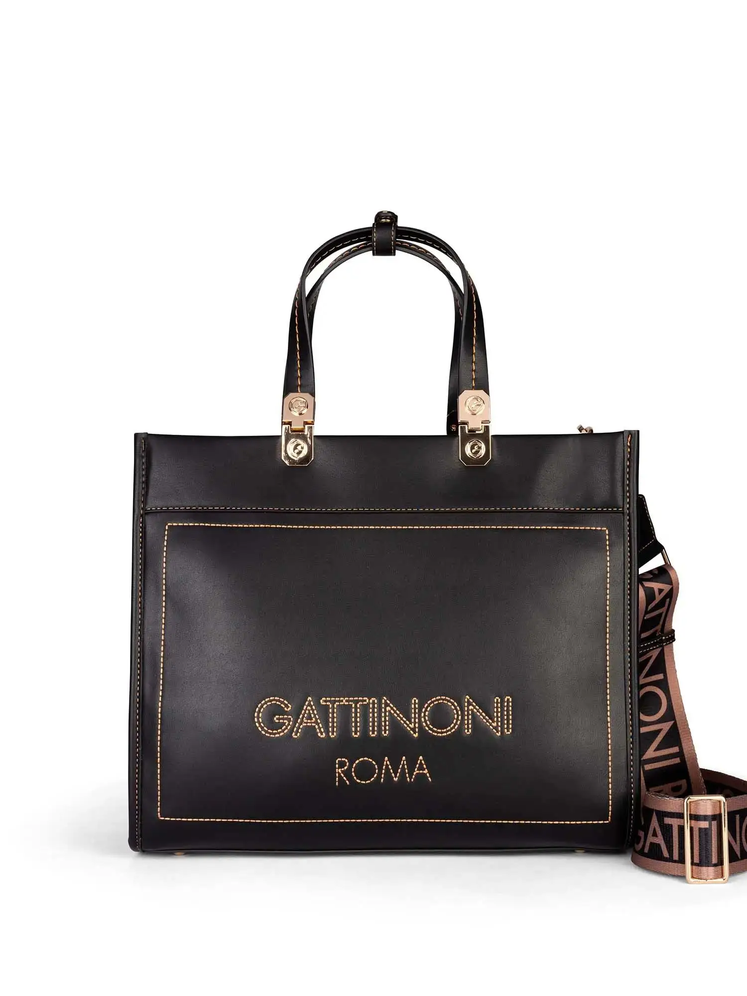 BORSA A MANO DONNA - GATTINONI ROMA - BINIA8447WVP - NERO, UNICA