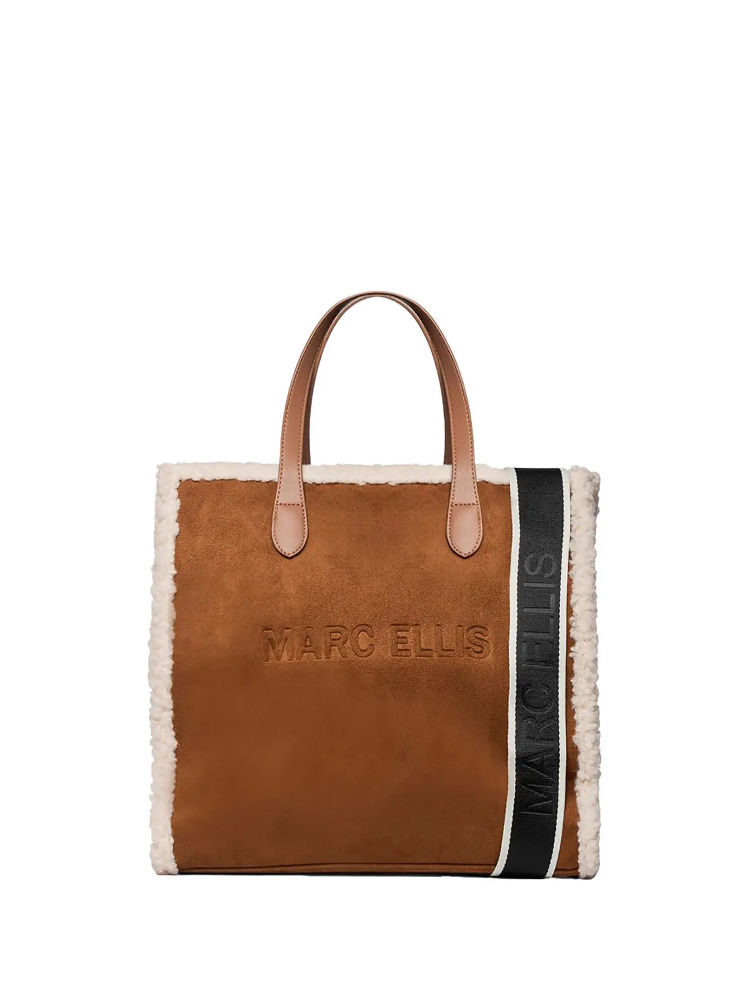 BORSA A MANO DONNA - MARC ELLIS - BUBY SUEDE L - CUOIO, UNICA