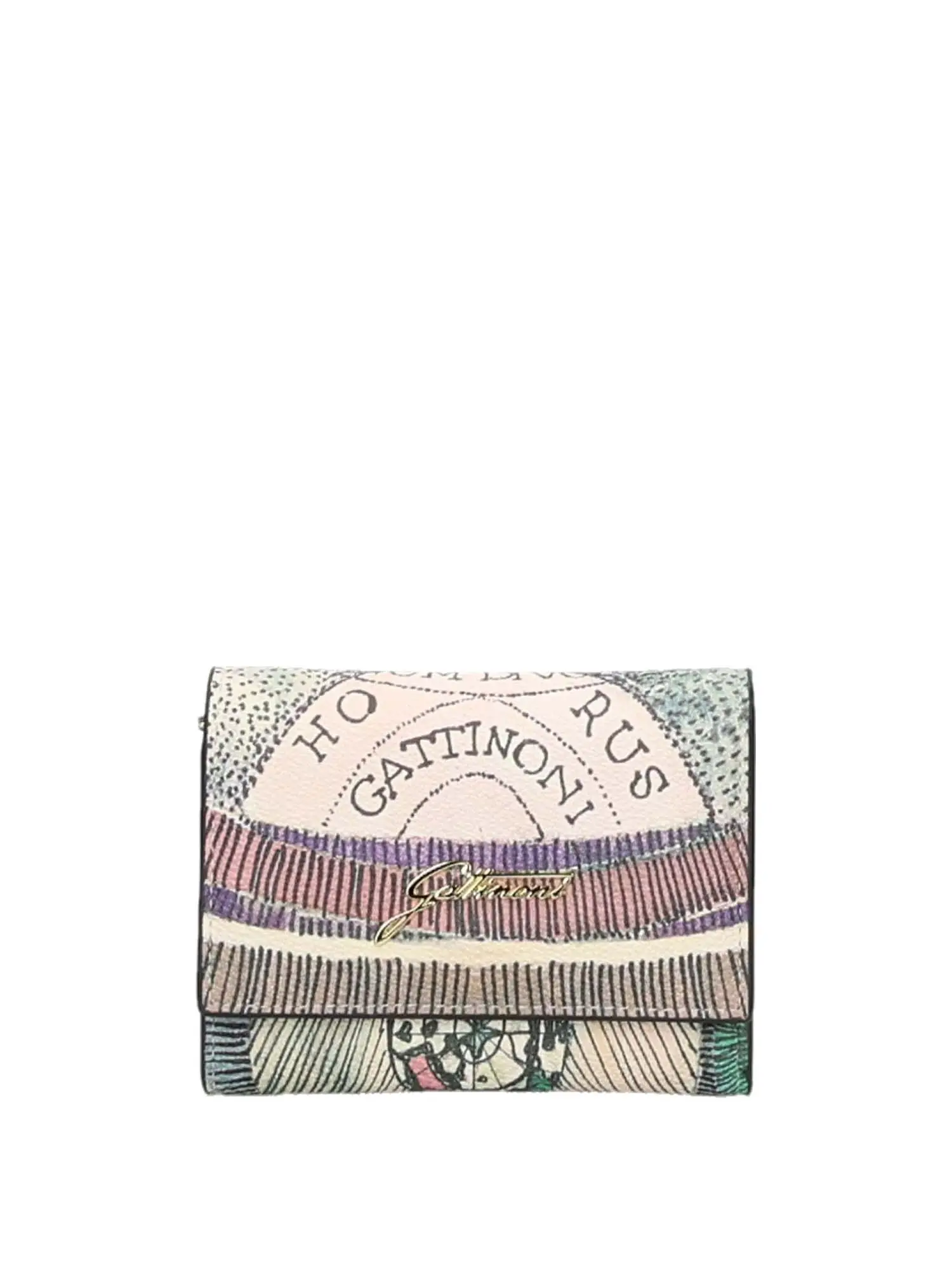 PORTAFOGLIO DONNA - GATTINONI - BIGPL8087WPQ - MULTI/BEIGE, UNICA