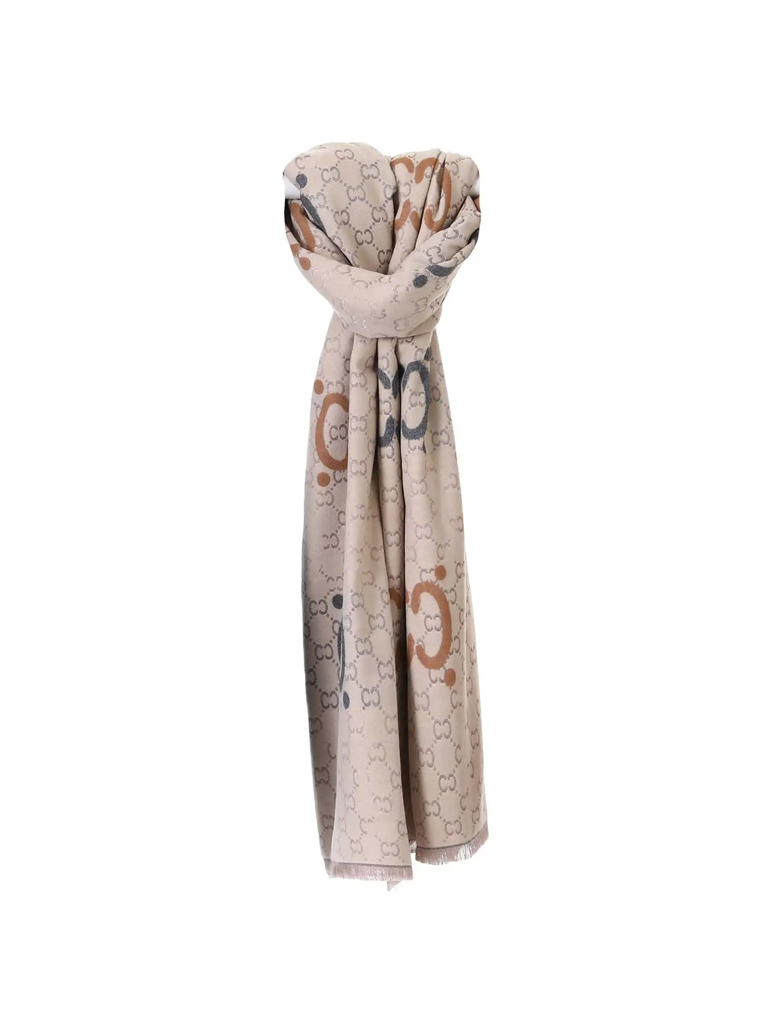 SCIARPA DONNA - LUMBERJACK - D805 - BEIGE, UNICA