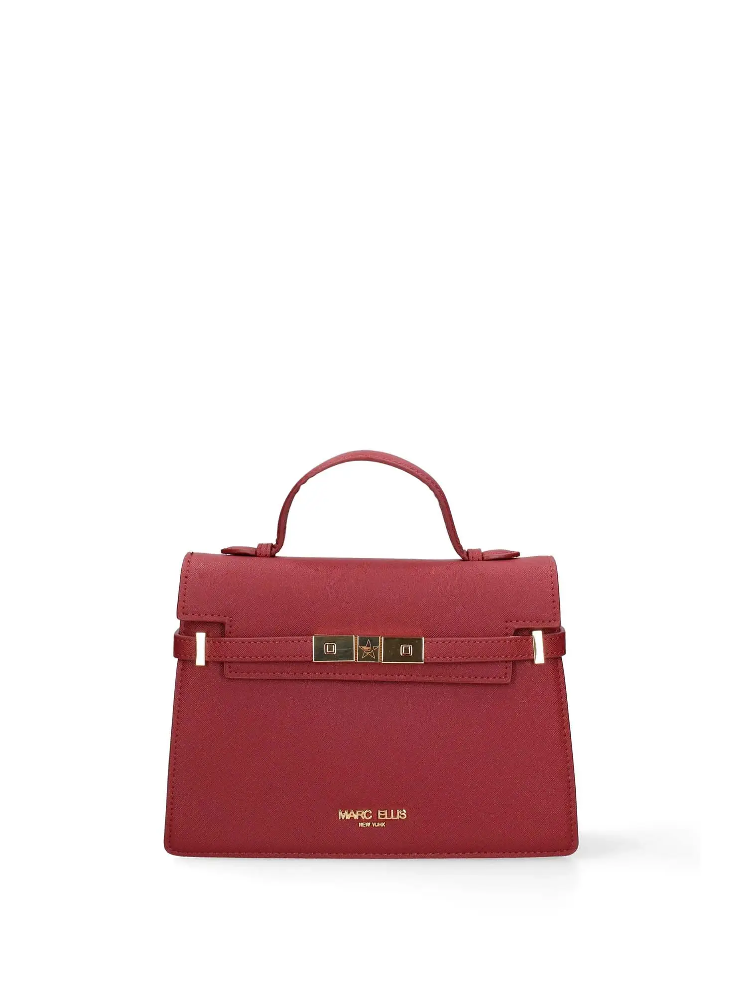 BORSA A MANO DONNA - MARC ELLIS - AROUND M 26 - ROSSO/ORO, UNICA