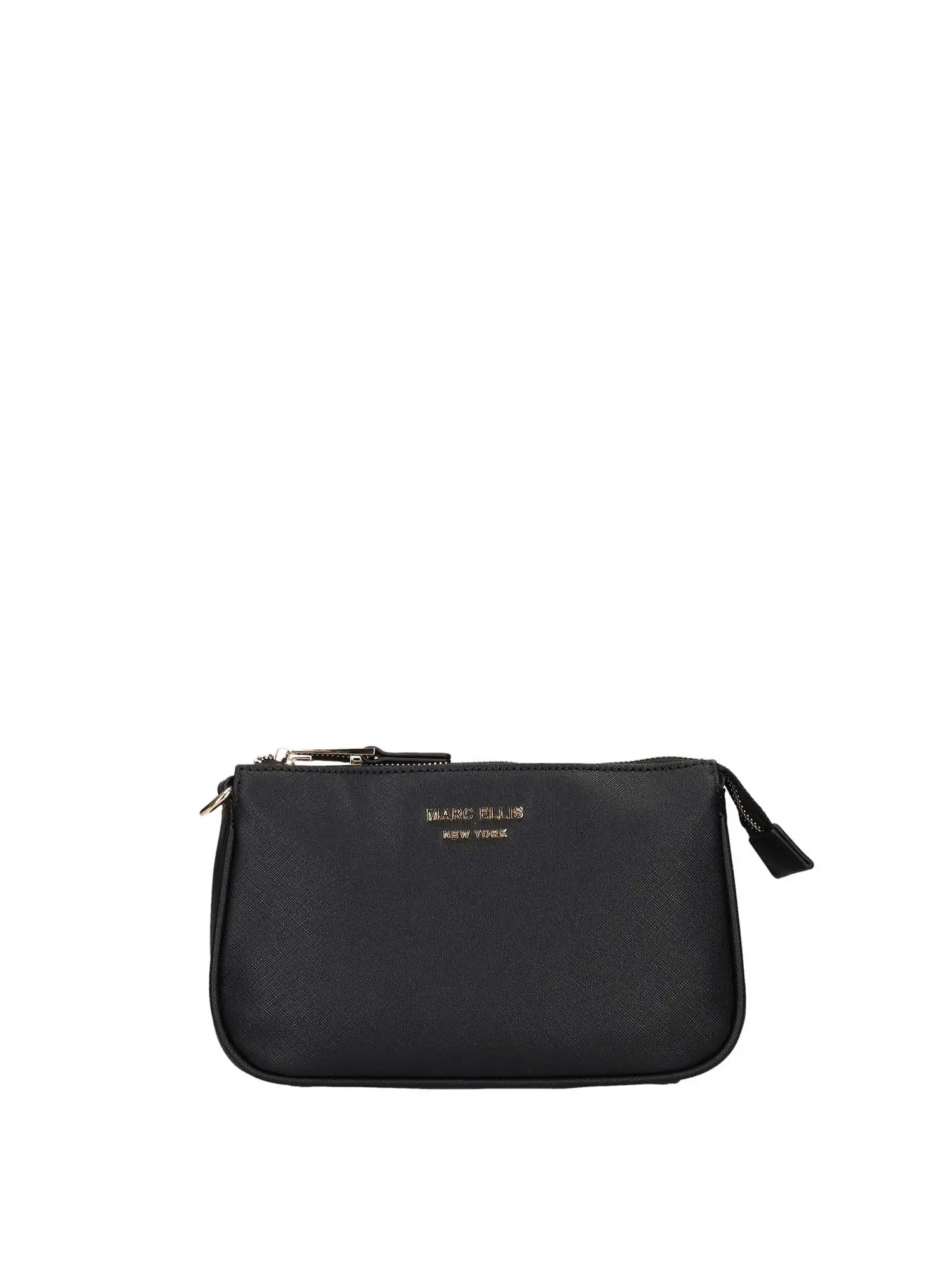 BORSA A SPALLA DONNA - MARC ELLIS - LILLY - NERO/ORO, UNICA